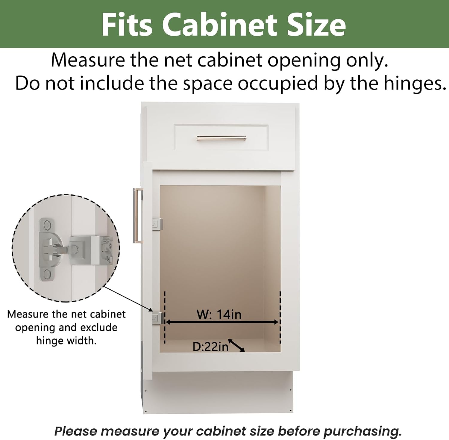 2 Tier Individual Pull Out Cabinet Organizer 13½" W x 21½" D, Heavy Duty Cabinet Pull Out Shelves