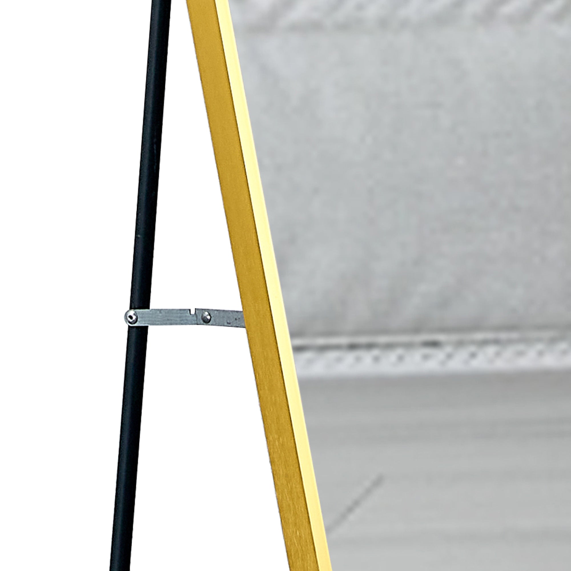 Aluminum alloy metal frame wall mounted full body mirror, bathroom makeup mirror, bedroom entrance, decorative mirror, quality upgrade, 59 "* 15.7"