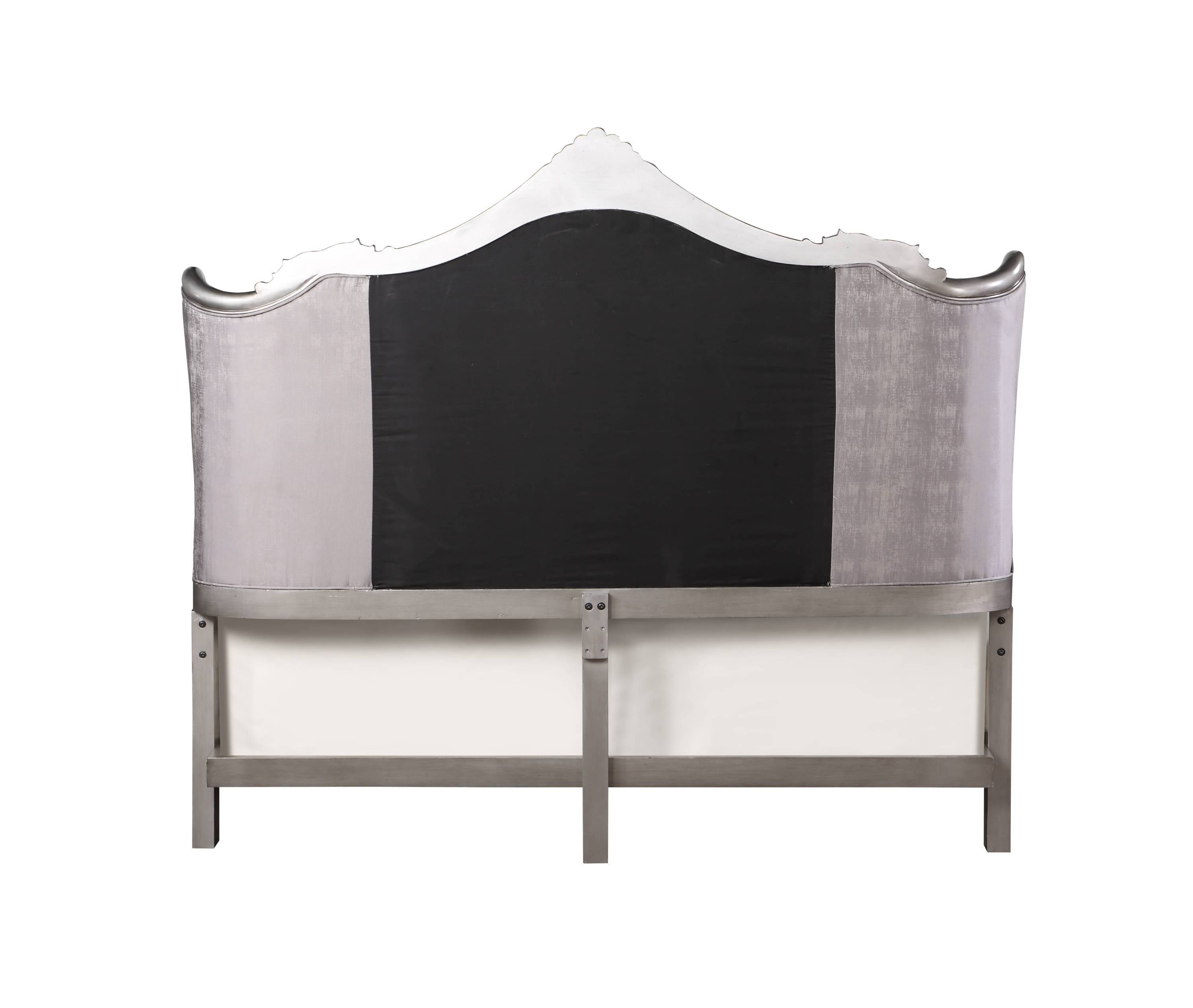 Ausonia Eastern King Bed, Antique Platinum Finish BD00602EK