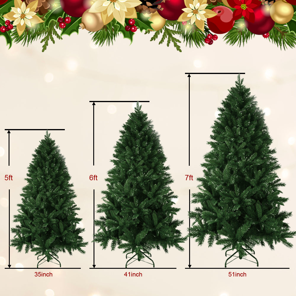 6FT PE/PVC Mixed Green Artificial Christmas tree
