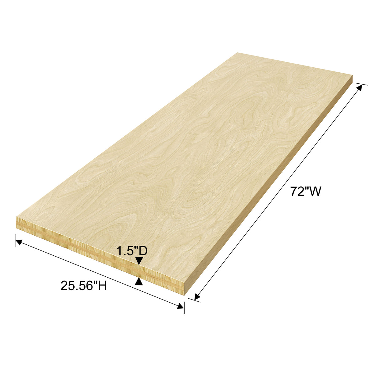 Solid Wood Rectangular Table Top
