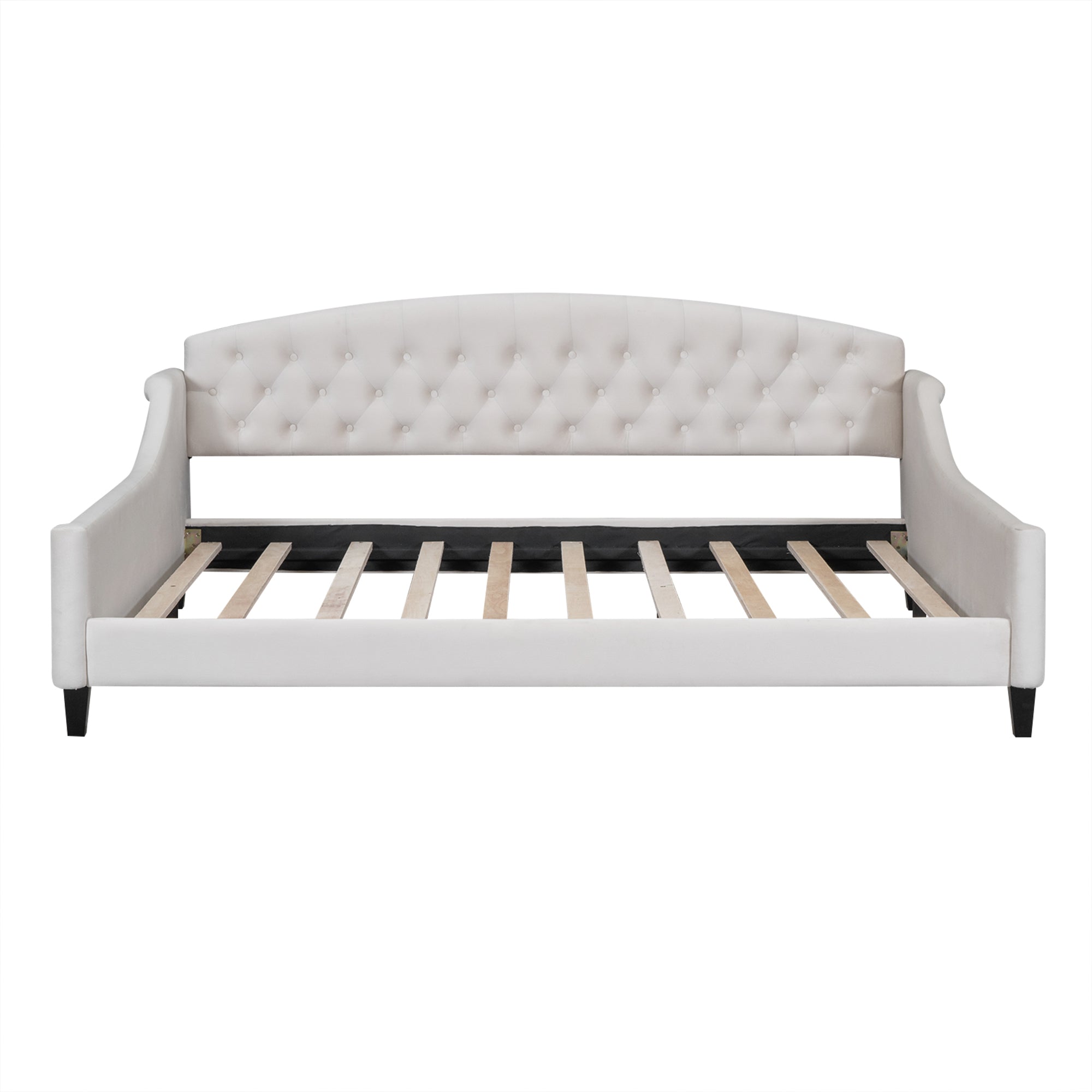 Modern Luxury Tufted Button Daybed, Full, Beige(Old SKU: SM001009AAE)