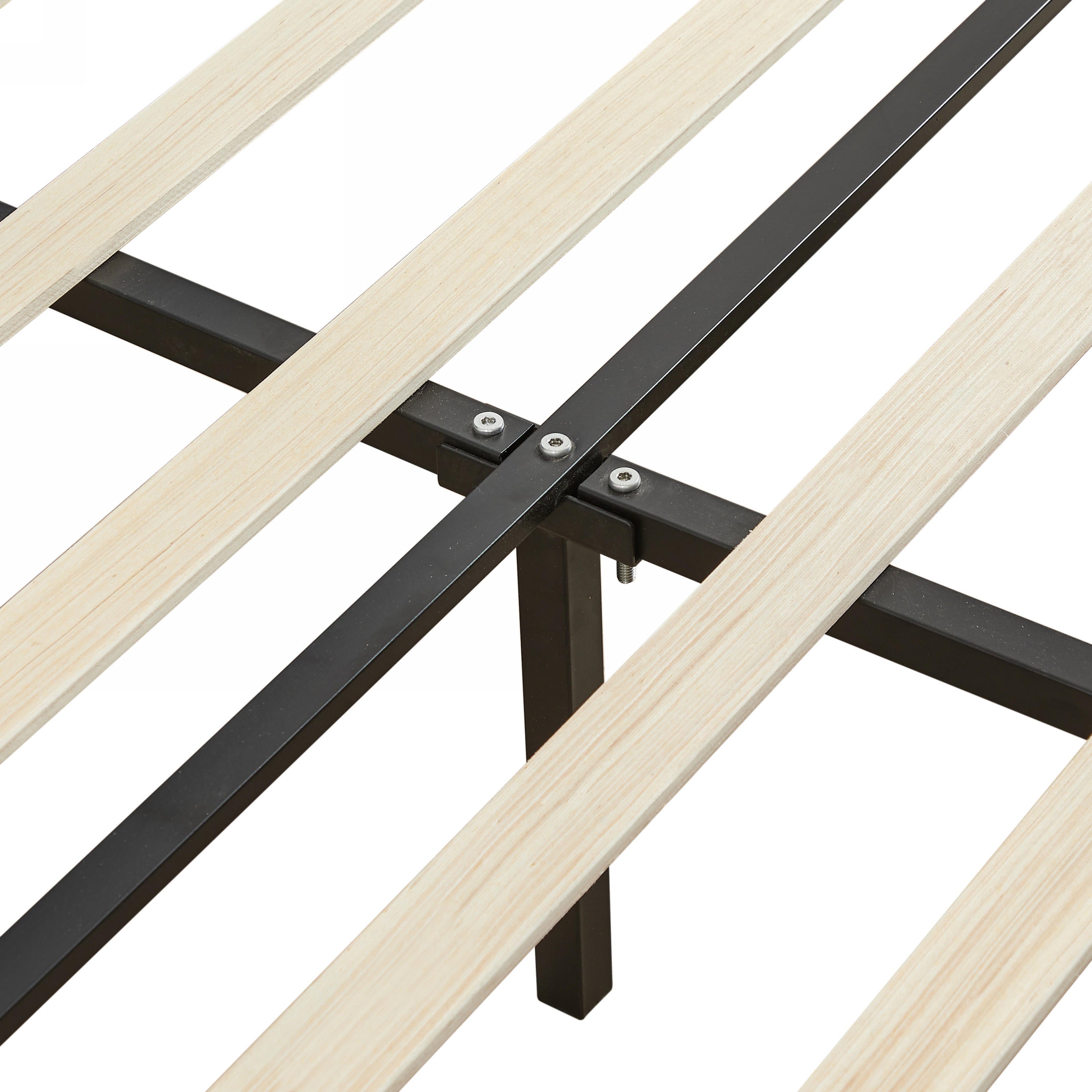 Rodeo Drive Collection Upholstered Wingback Velvet Fabric Chesterfield Bed/Button Tufted Headboard with Vintage Wing/Wood Slat Support/Easy Assemble. King-Blue