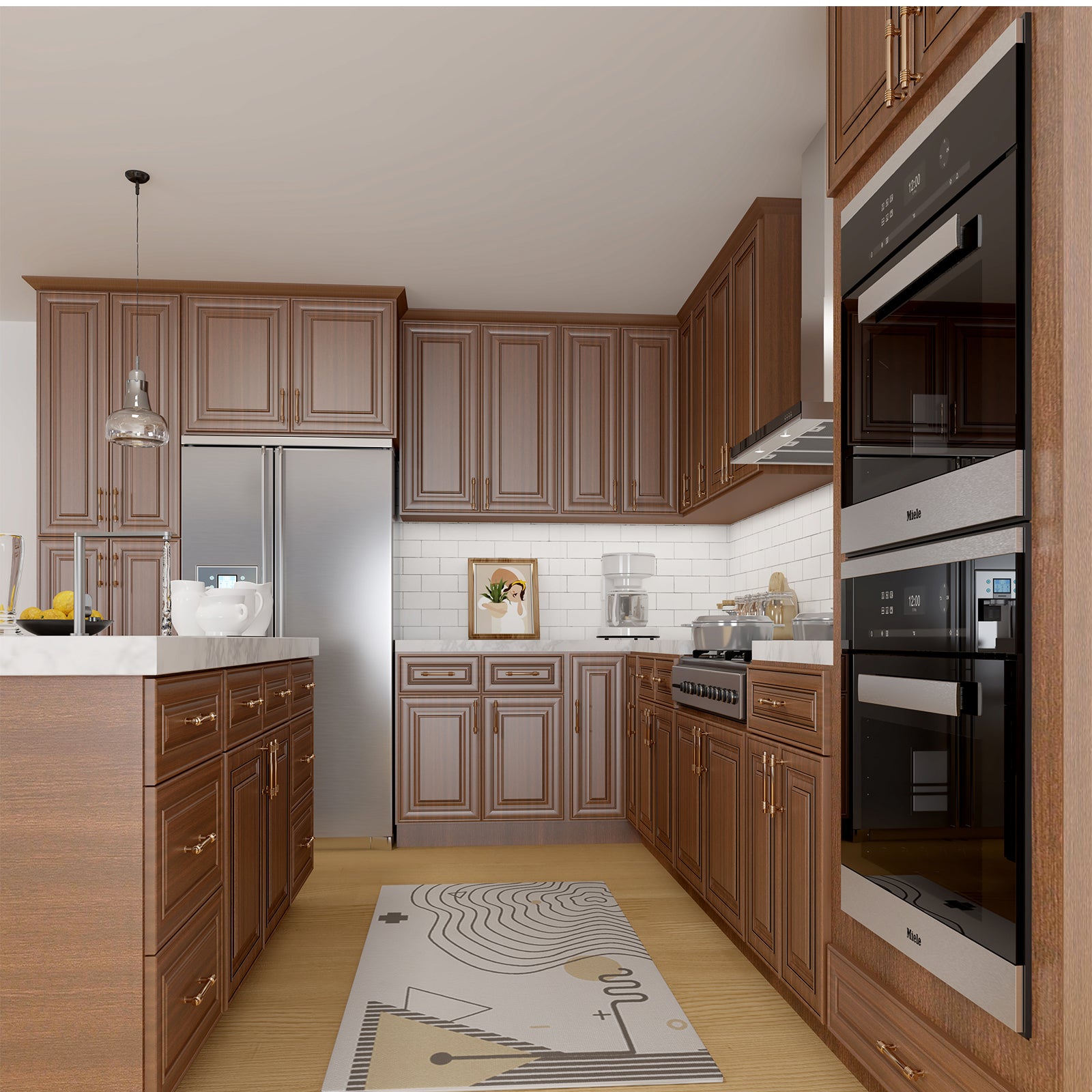 24"D Birch Solid Wood X 30"W X 34-1/2"H Base Kitchen Cabinet B30