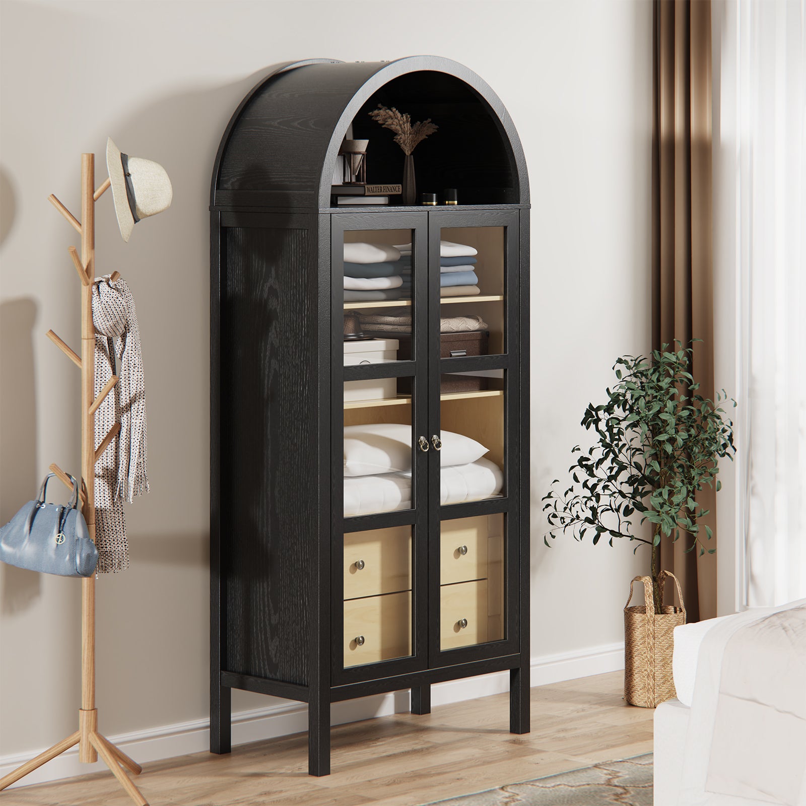 Storage Cabinet with Height Adjustable Shelf
