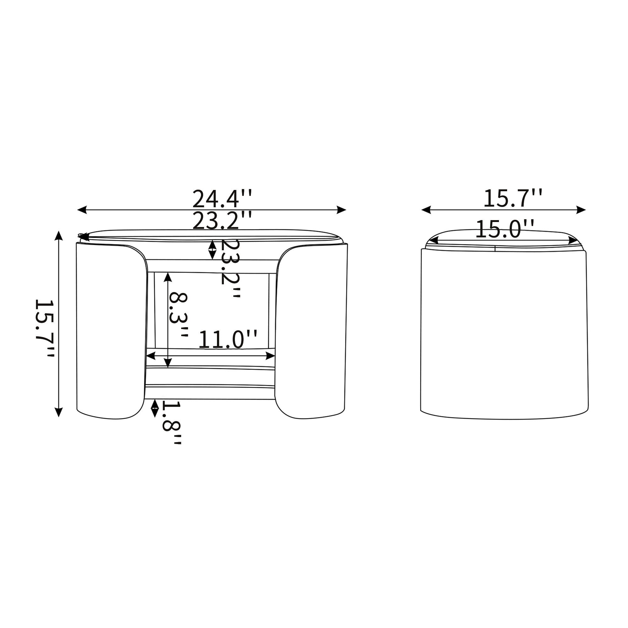DOUBLE LIFT Cat Bed Pet Sofa With Solid Wood legs and Bent Wood Back, Cat Scratch Resistant PU Cushion,Mid Size,Dark Grey