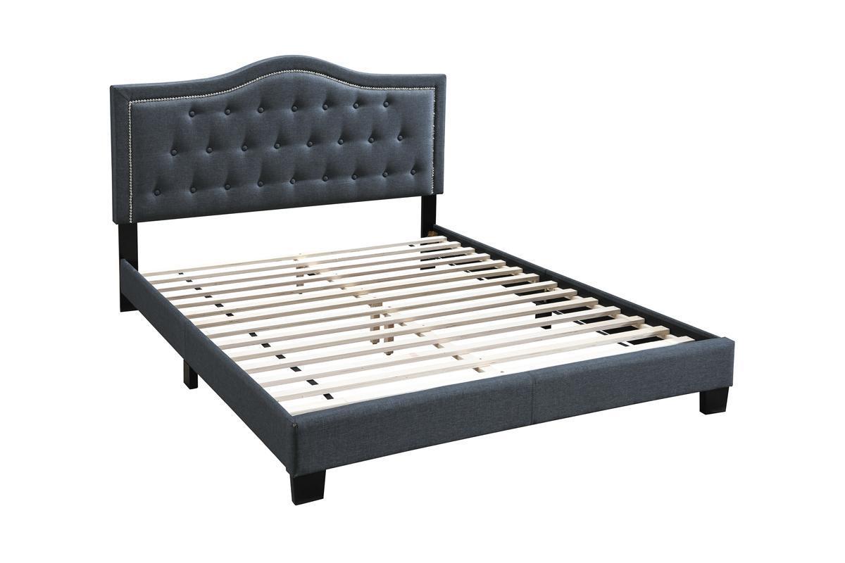 QUEEN BED in Charcoal