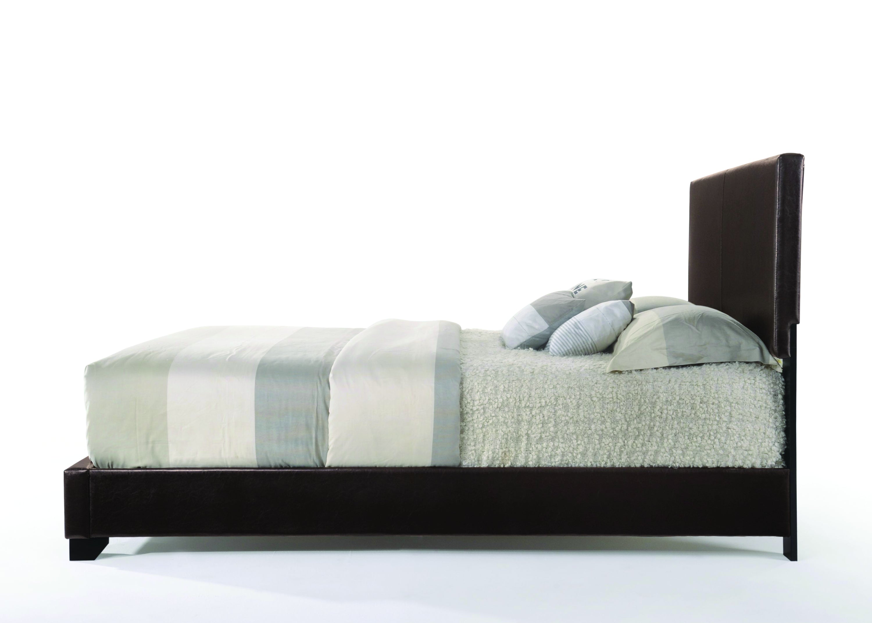 Ireland III Eastern King Bed in Brown PU 14367EK