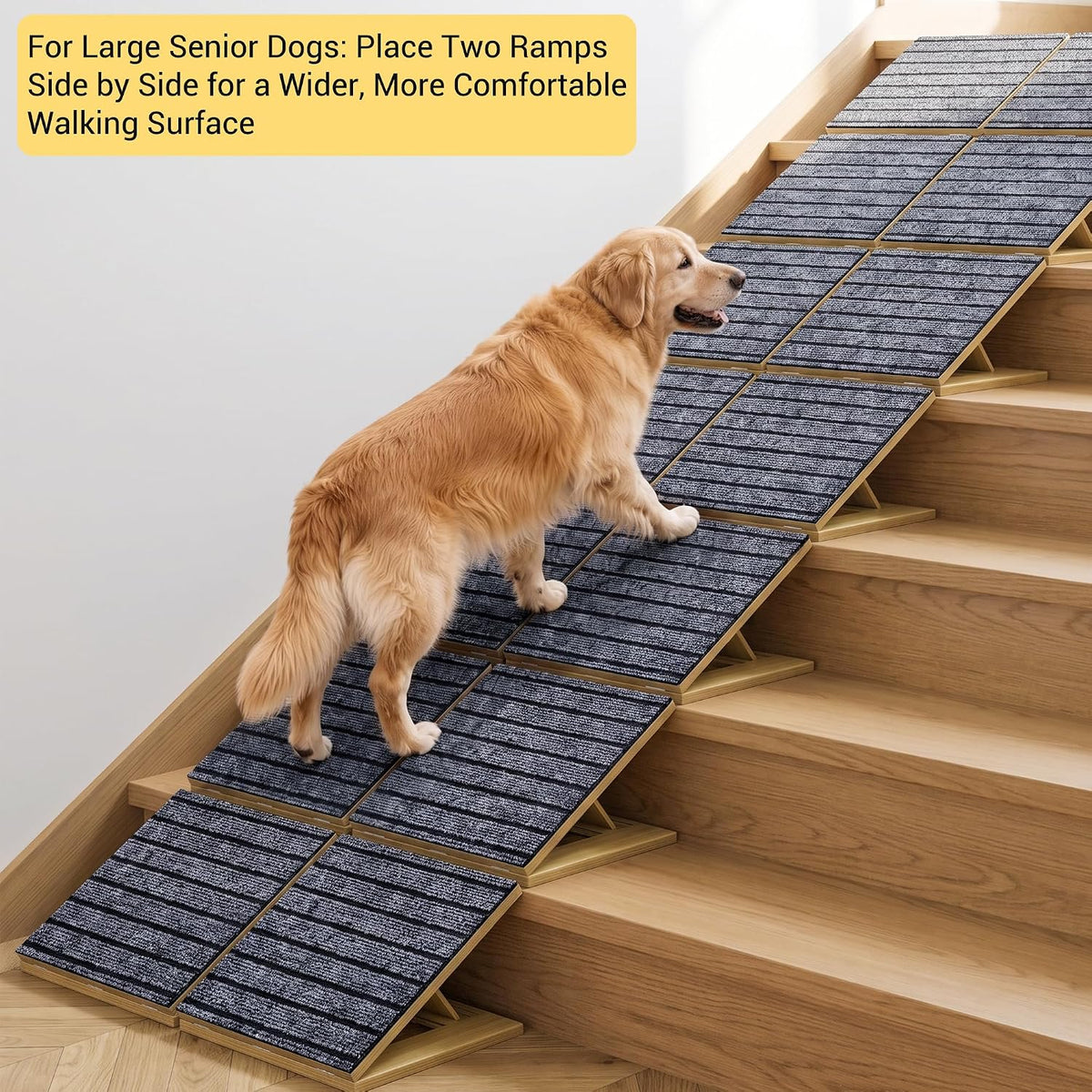 Dog Ramp for Stairs, Non-Slip Pet Ramp for Indoor Stairs for Small Dog 7 Pack