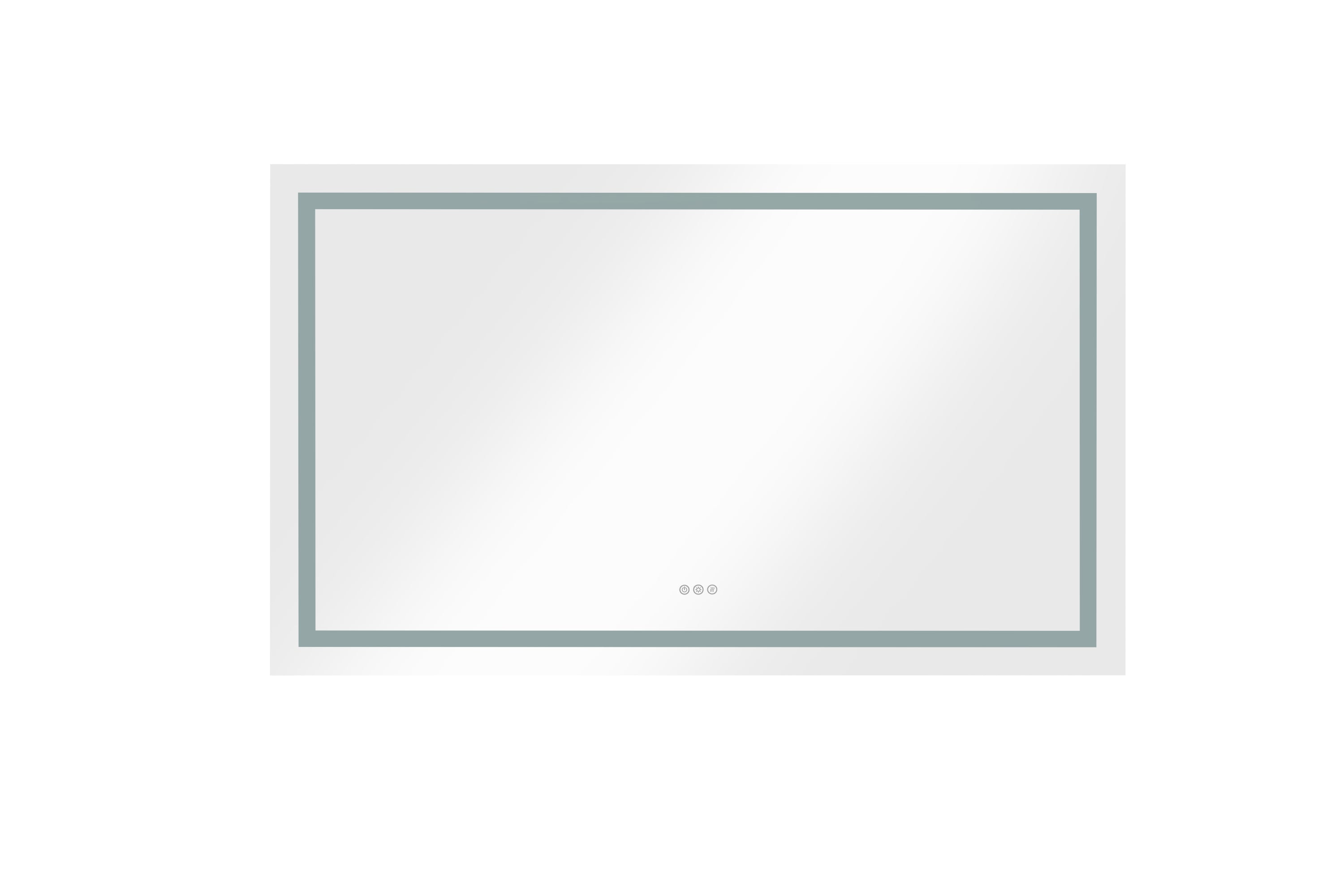 72 in. W x 36 in. H Frameless LED Single Bathroom Vanity Mirror in Polished Crystal Bathroom Vanity LED Mirror with 3 Color Lights Mirror for Bathroom Wall Inch Smart Lighted Vanity Mirrors Dimm