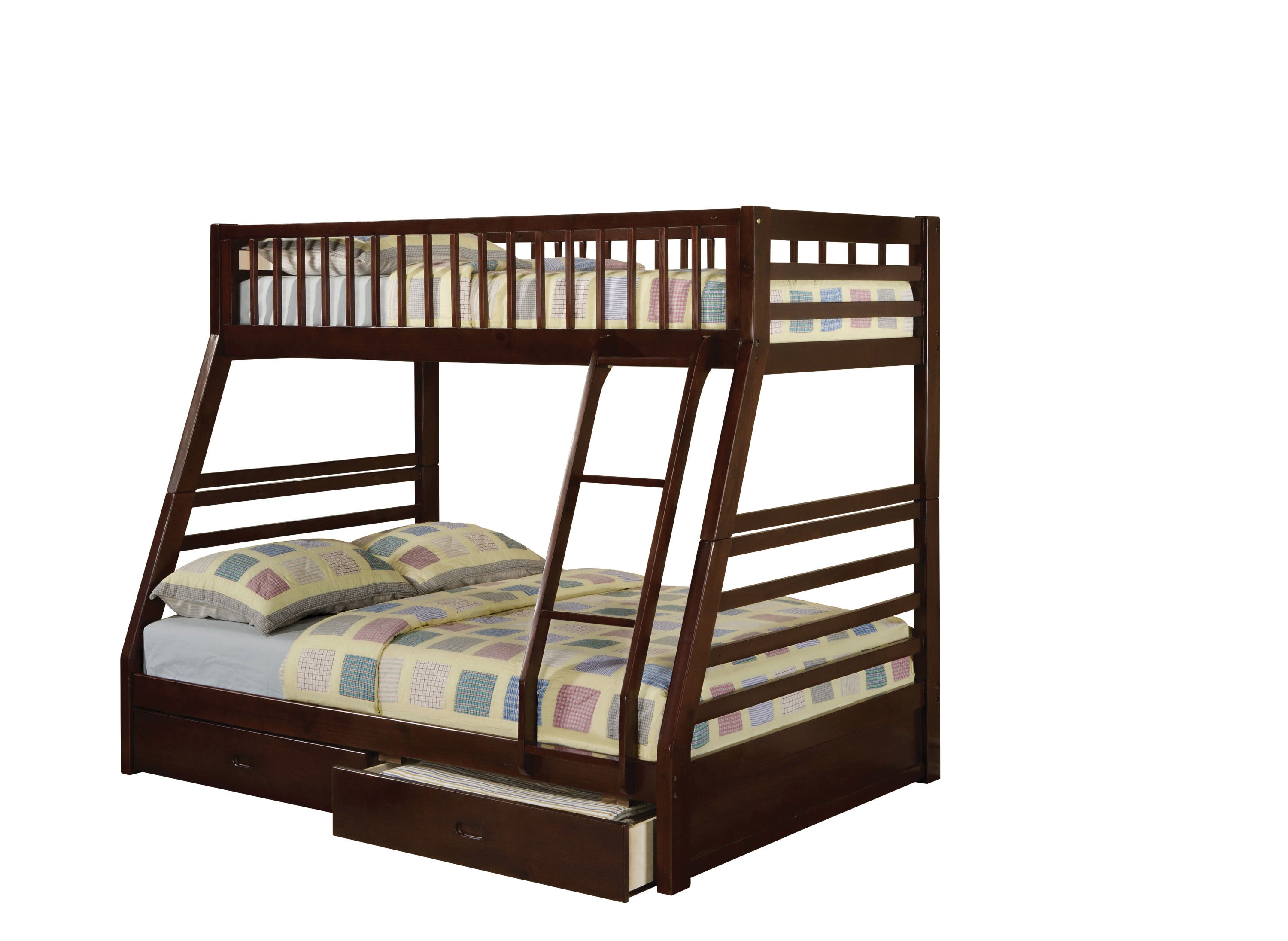 Jason Bunk Bed (Twin/Full) in Espresso 02020