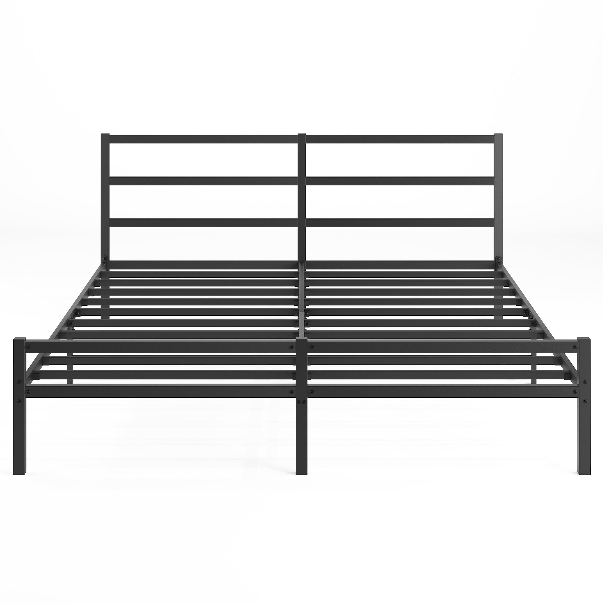 Metal Platform Bed frame with Headboard, Sturdy Metal Frame, No Box Spring Needed(King)