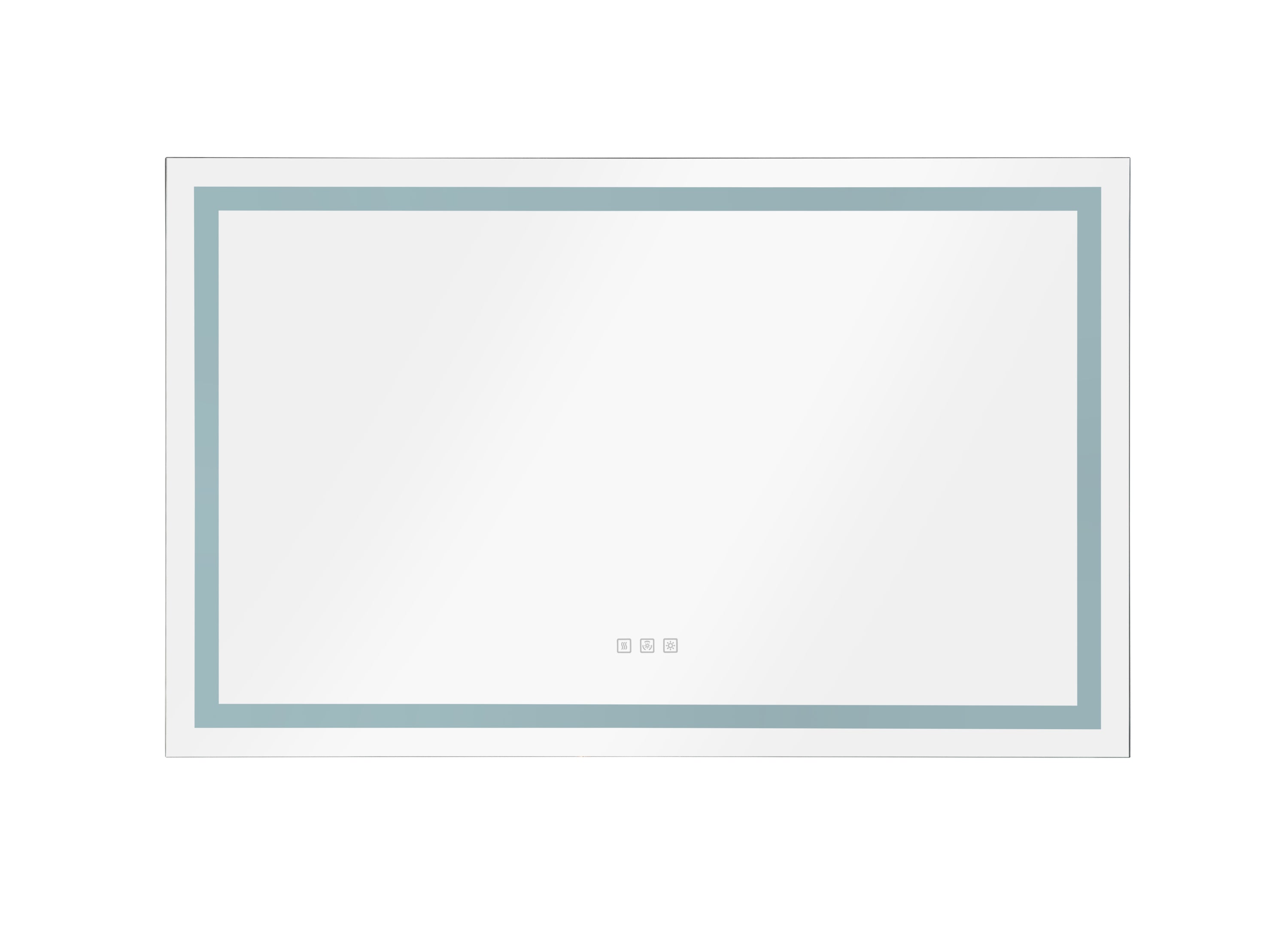 LED Bathroom Mirror 48 "x 36 " with Front and Backlight, Large Dimmable Wall Mirrors with Anti-Fog, Shatter-Proof, Memory, 3Colors, LED Vanity Mirror