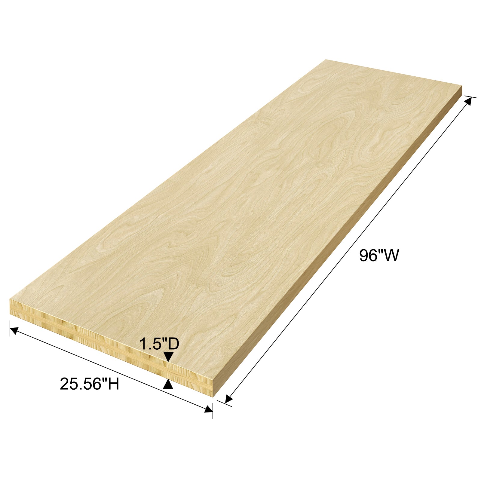 Solid Wood Rectangular Table Top