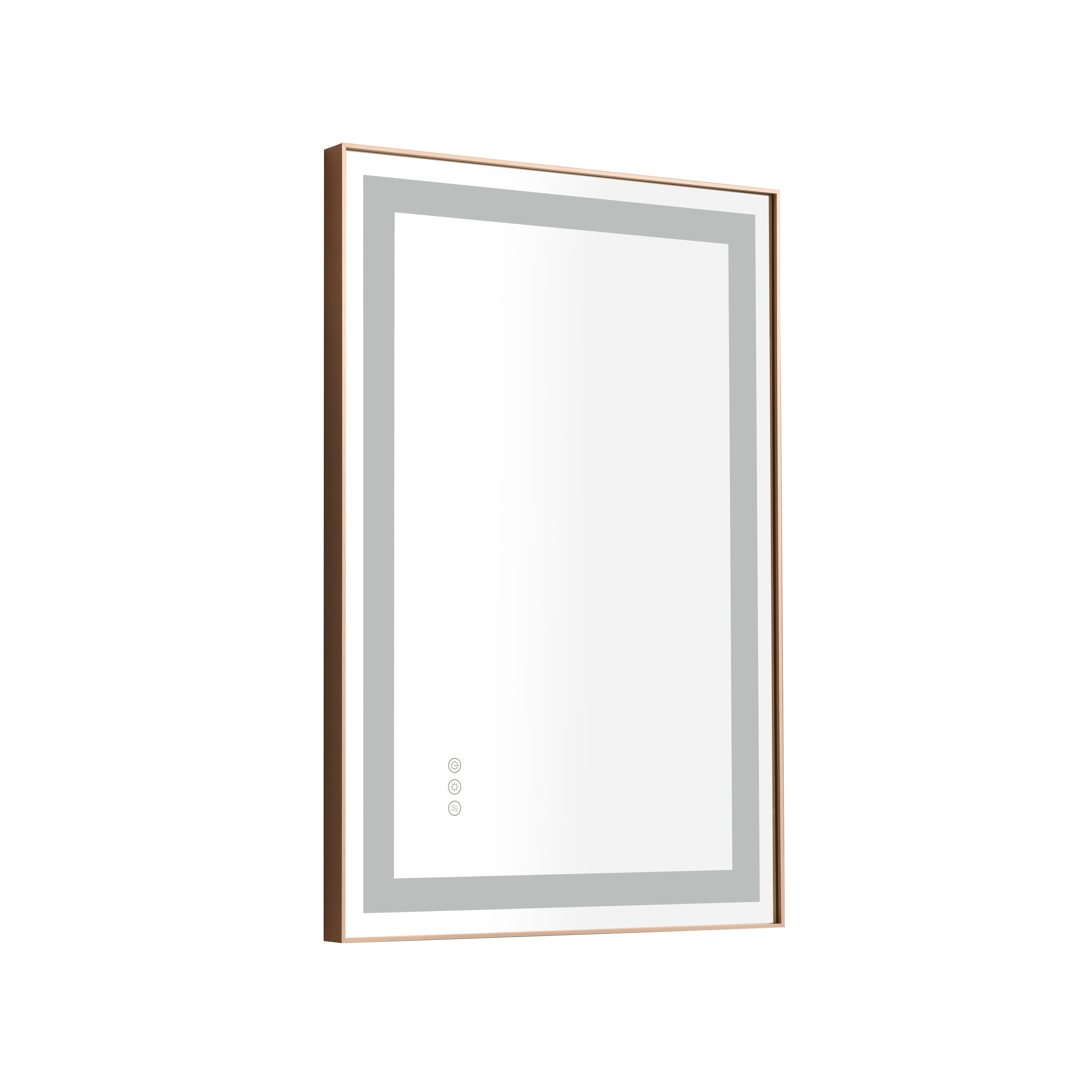 36*24 LED Lighted Bathroom Wall Mounted Mirror with High Lumen+Anti-Fog Separately Control