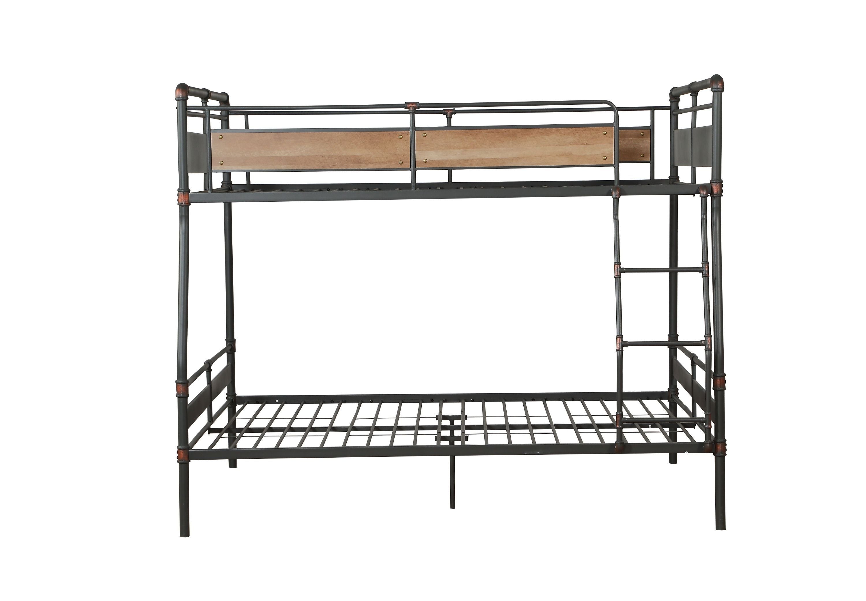 Brantley II Full XL/Queen Bunk Bed in Sandy Black & Dark Bronze Hand-Brushed 37735