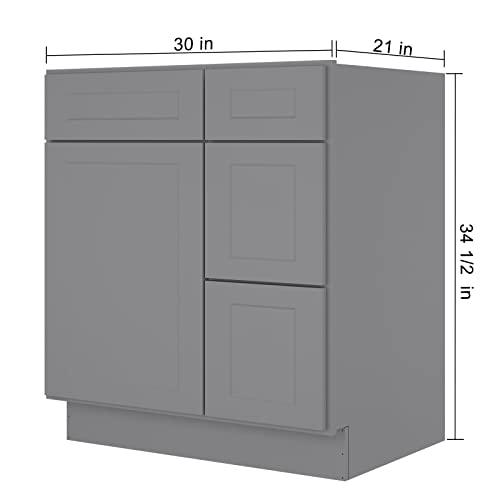 30'' Right Vanity Combo Bases Cabinets