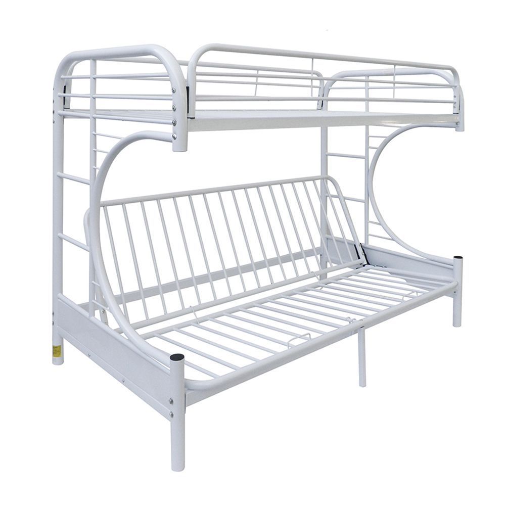 Eclipse Bunk Bed (Twin/Full/Futon) in White 02091WH