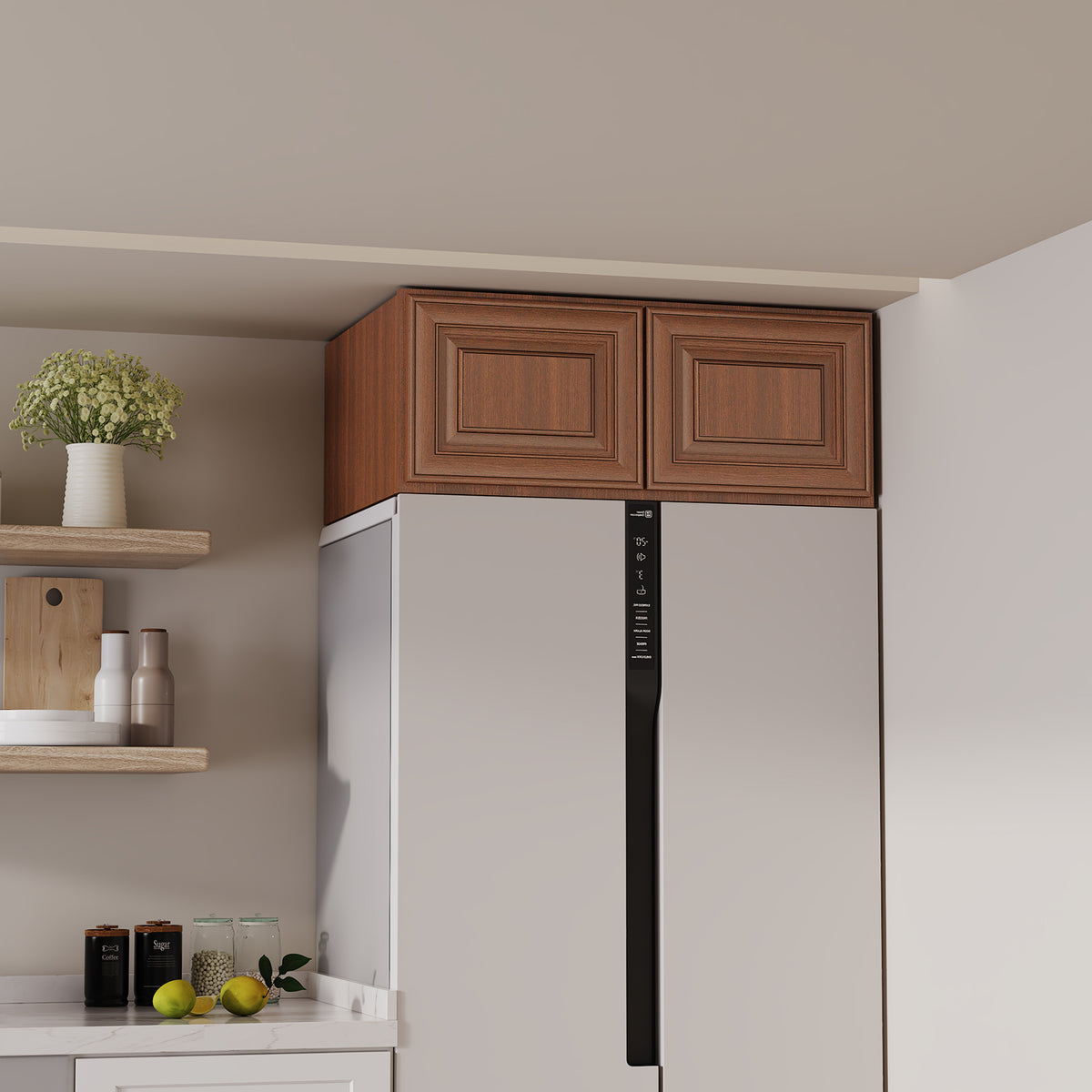 W6 Series Plywood Ready to Assemble Kitchen Wall Cabinets with 2 Doors-5