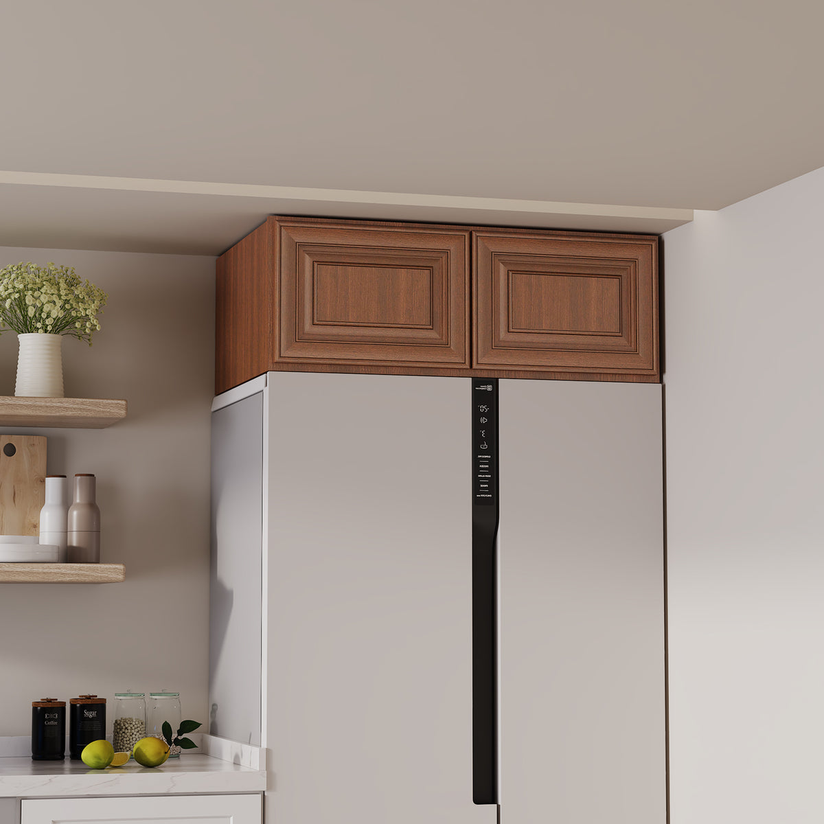 W6 Series Plywood Ready to Assemble Kitchen Wall Cabinets with 2 Doors-5