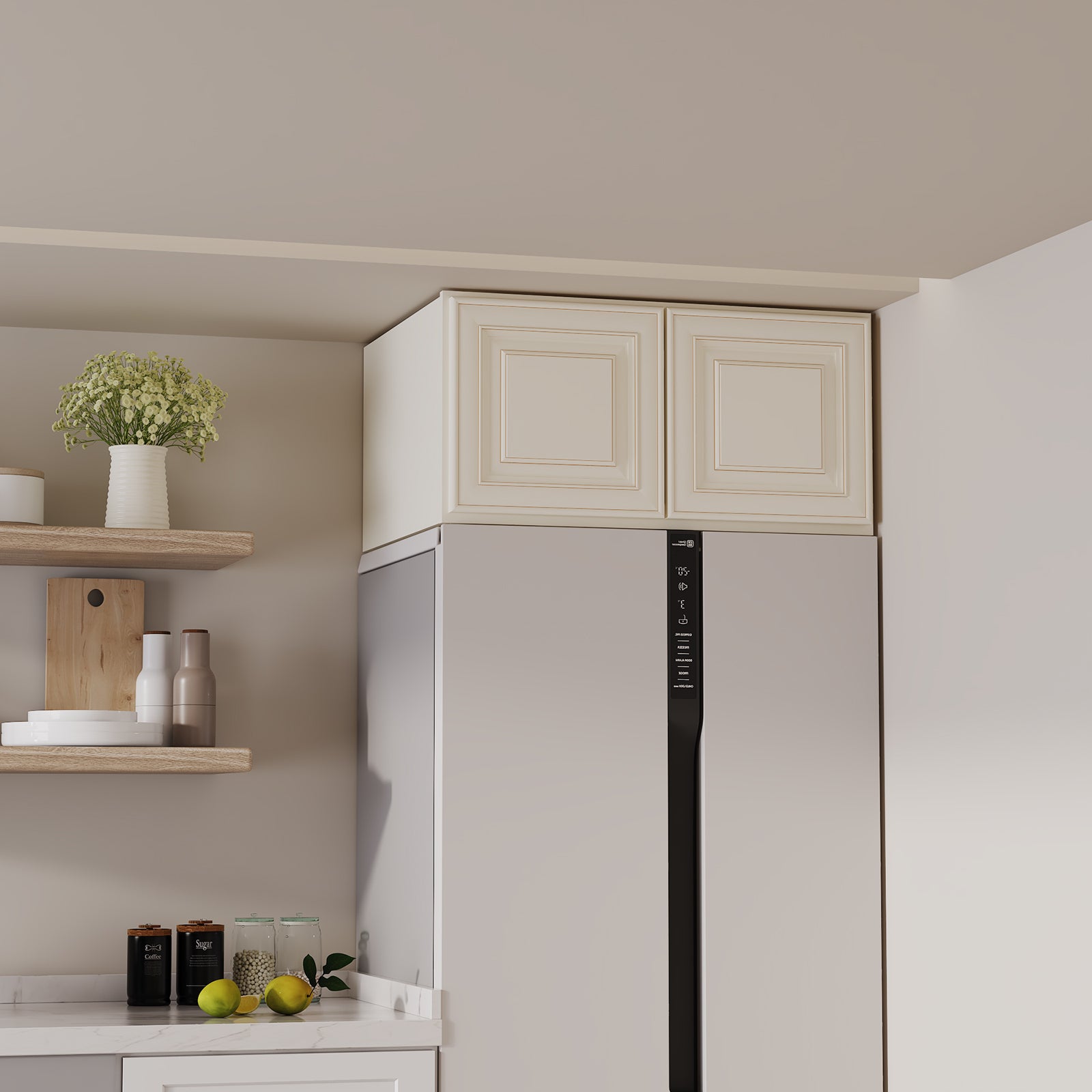 W6 Series Plywood Ready to Assemble Kitchen Wall Cabinets with 2 Doors-5