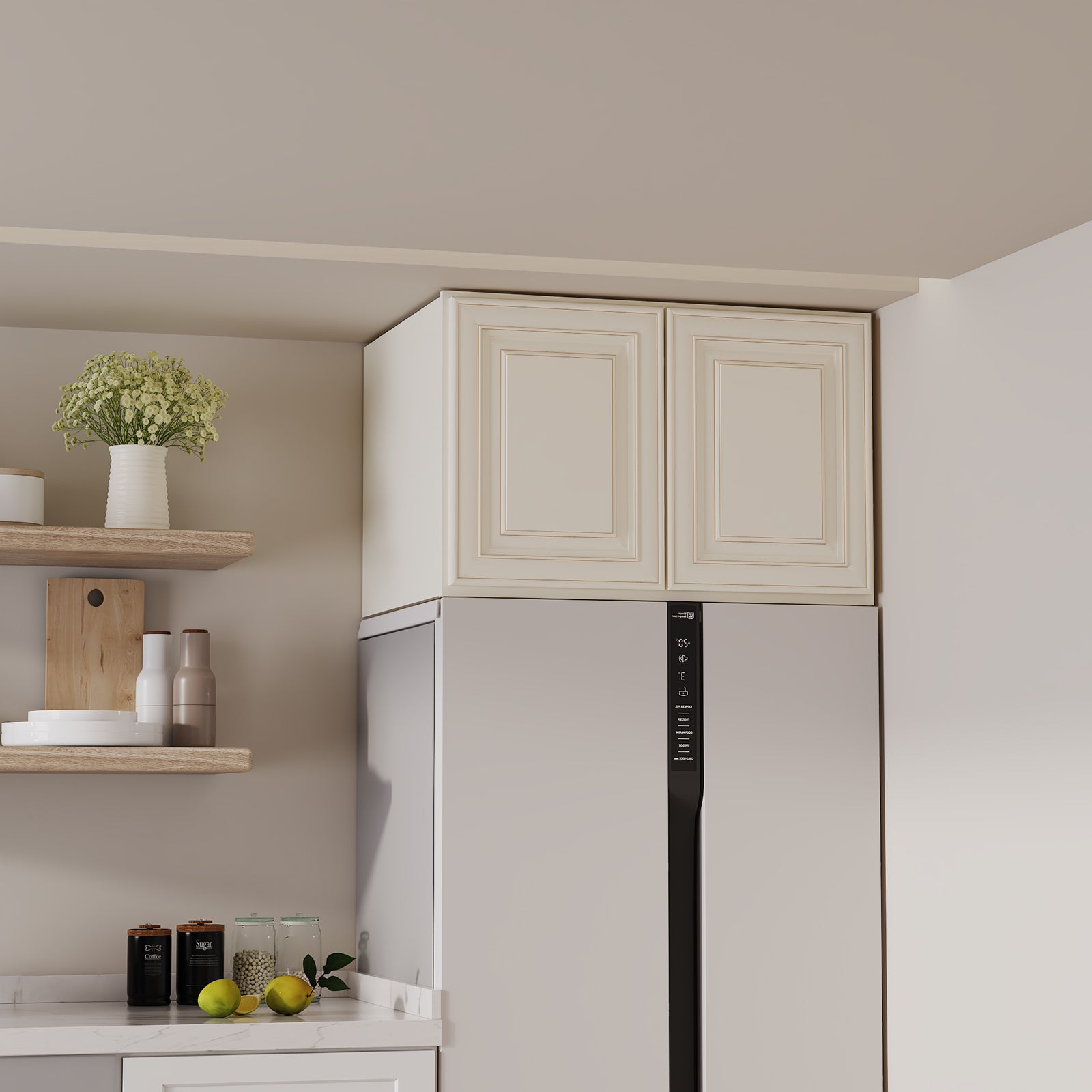 W6 Series Plywood Ready to Assemble Kitchen Wall Cabinets with 2 Doors-5