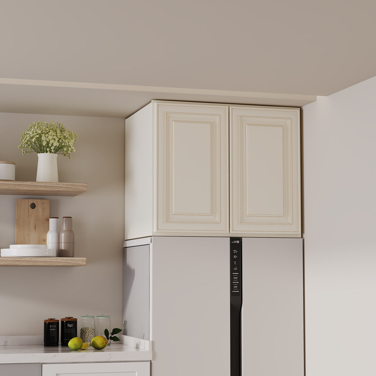 W6 Series Plywood Ready to Assemble Kitchen Wall Cabinets with 2 Doors-5