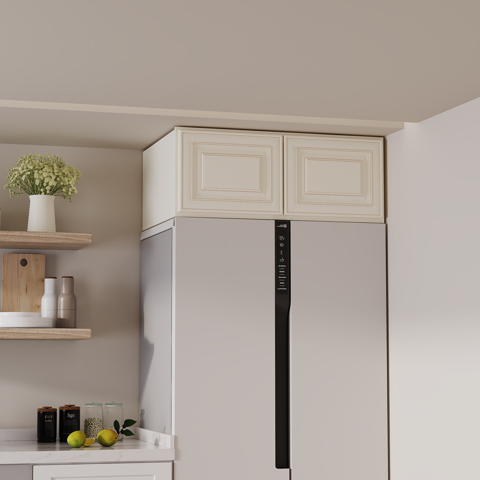 W6 Series Plywood Ready to Assemble Kitchen Wall Cabinets with 2 Doors-5