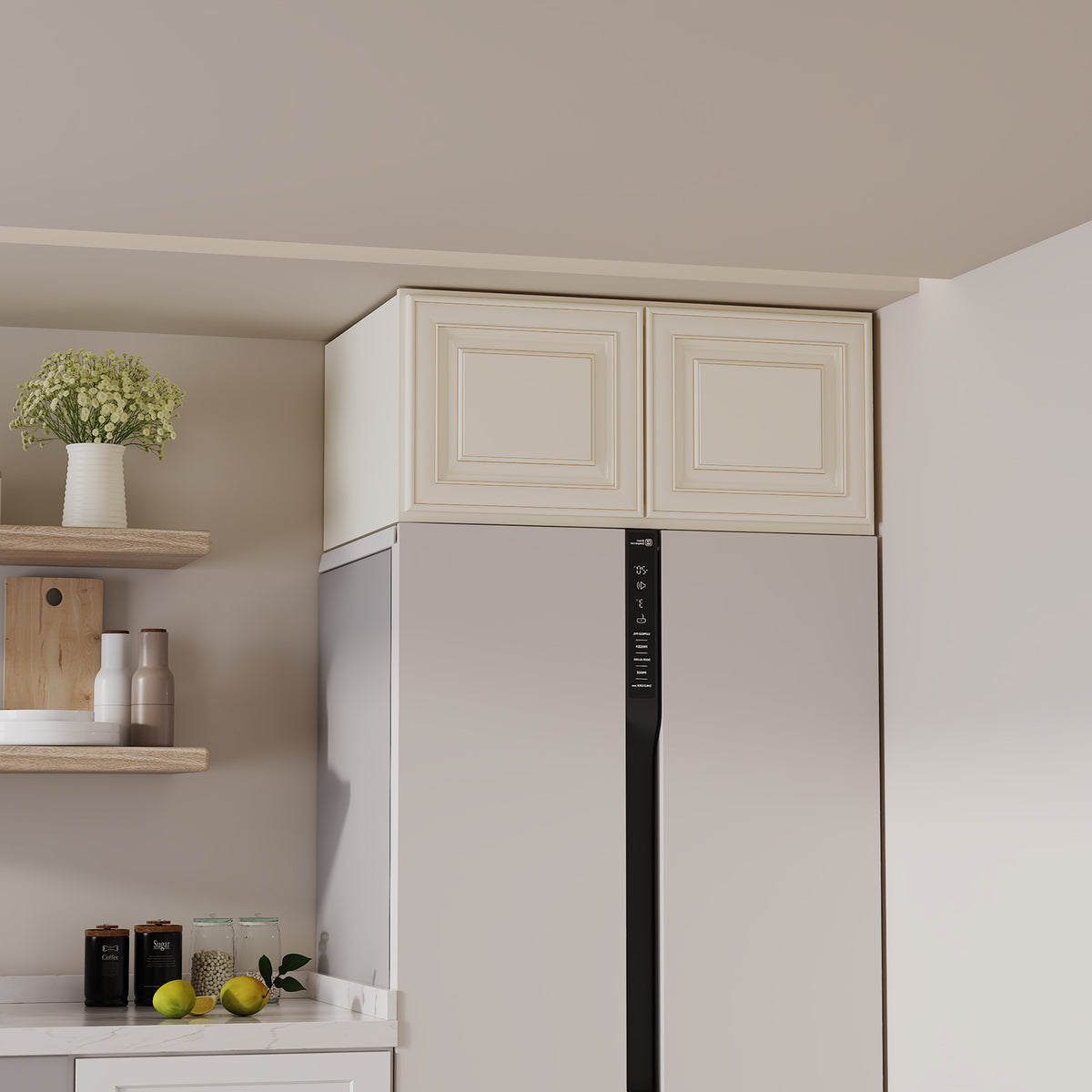 W6 Series Plywood Ready to Assemble Kitchen Wall Cabinets with 2 Doors-5