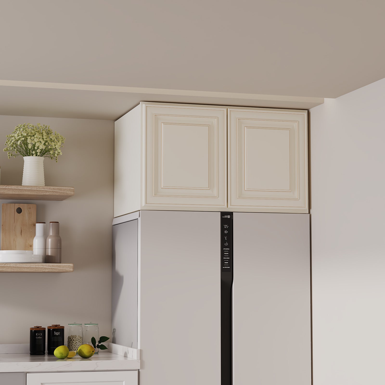 W6 Series Plywood Ready to Assemble Kitchen Wall Cabinets with 2 Doors-5