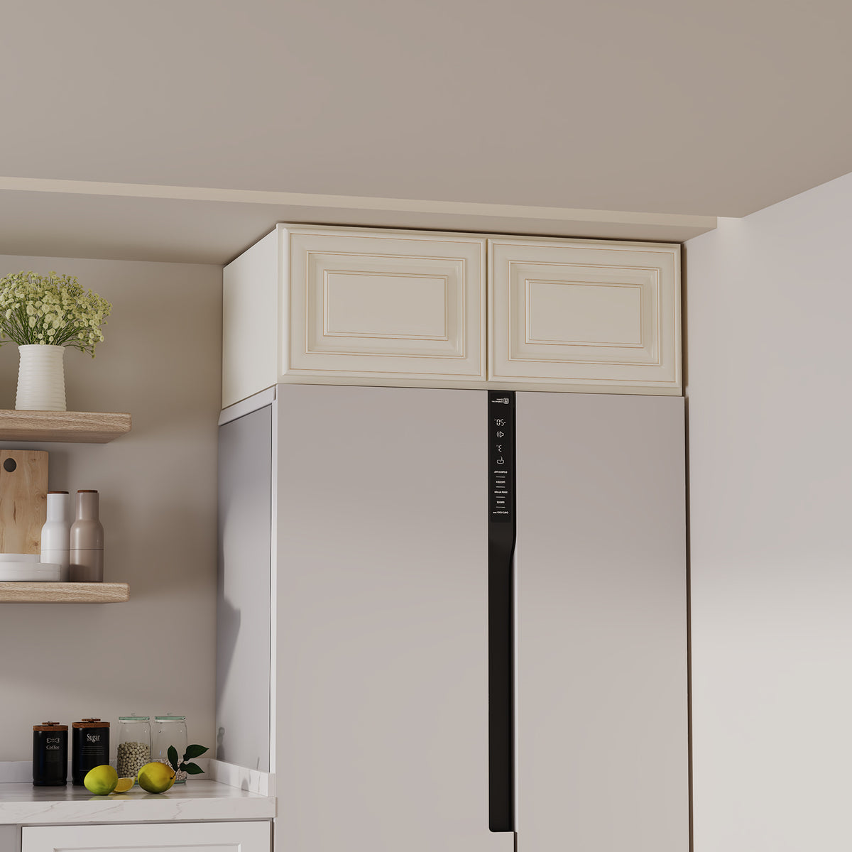 W6 Series Plywood Ready to Assemble Kitchen Wall Cabinets with 2 Doors-5