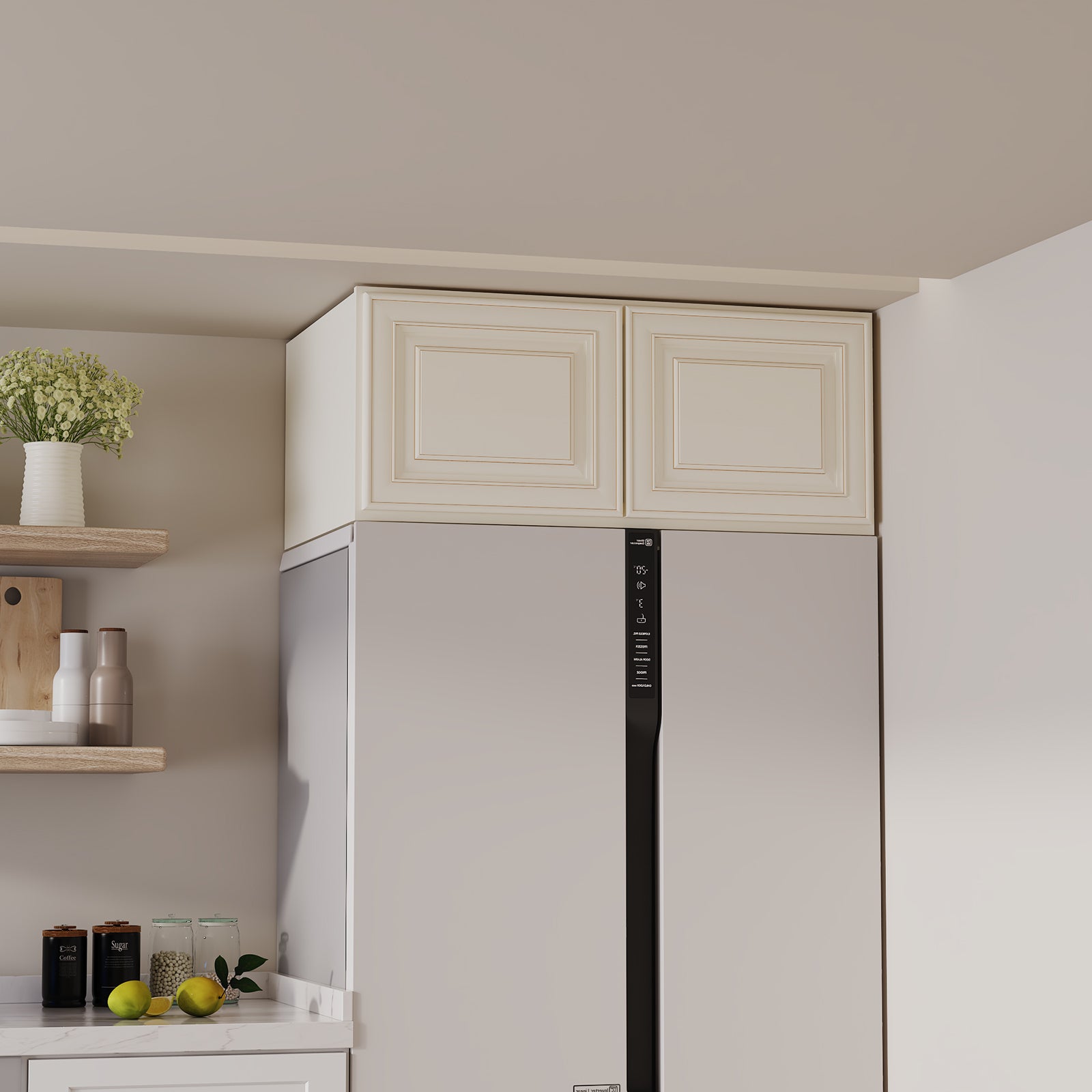 W6 Series Plywood Ready to Assemble Kitchen Wall Cabinets with 2 Doors-5