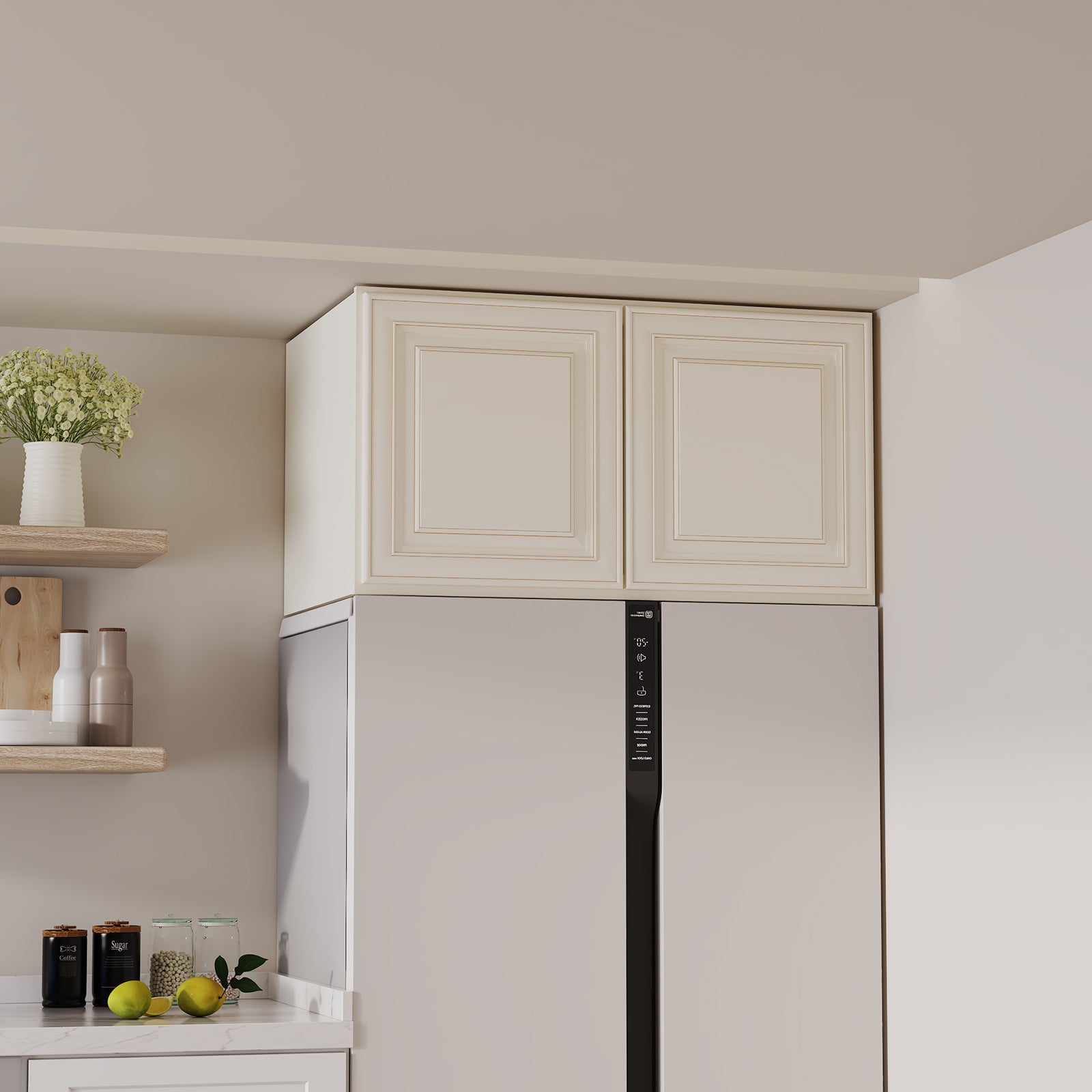W6 Series Plywood Ready to Assemble Kitchen Wall Cabinets with 2 Doors-5