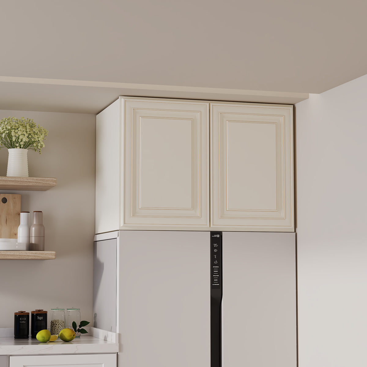 W6 Series Plywood Ready to Assemble Kitchen Wall Cabinets with 2 Doors-5