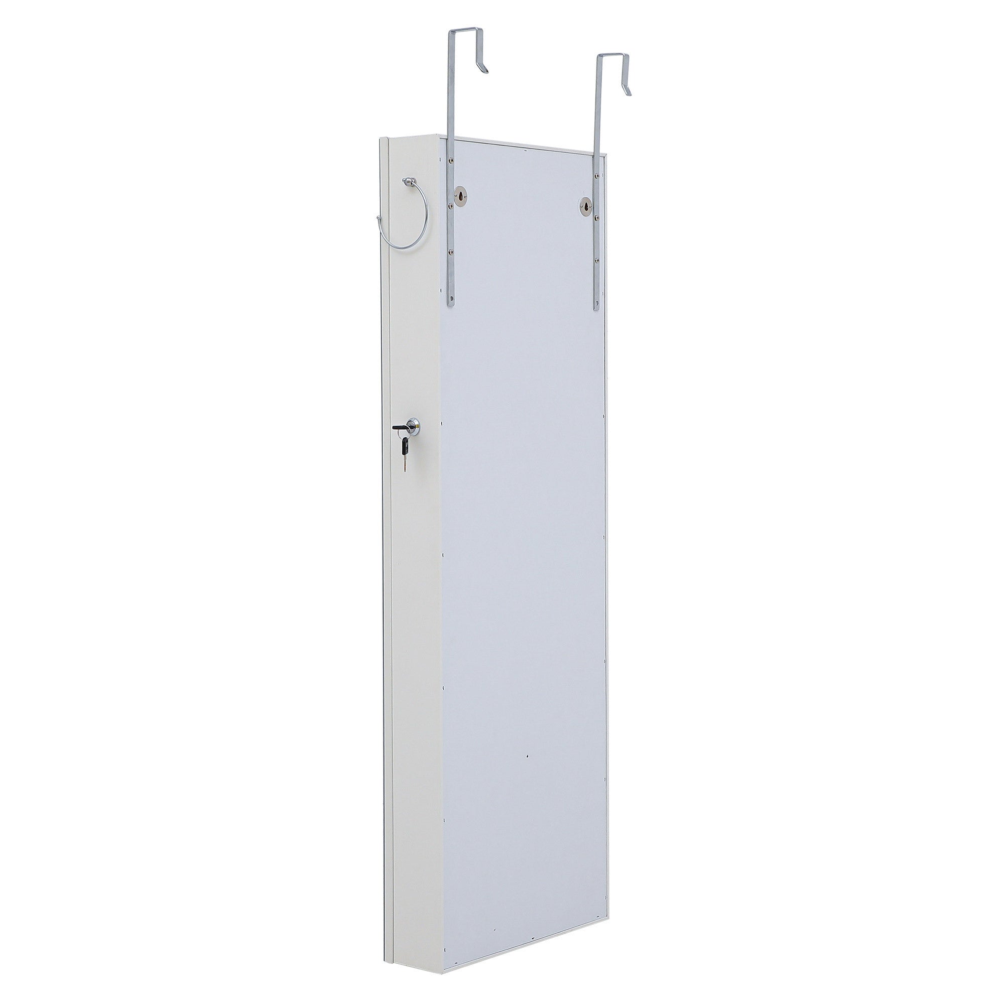 Fashion Simple Jewelry Storage Mirror Cabinet With LED Lights Can Be Hung On The Door Or Wall