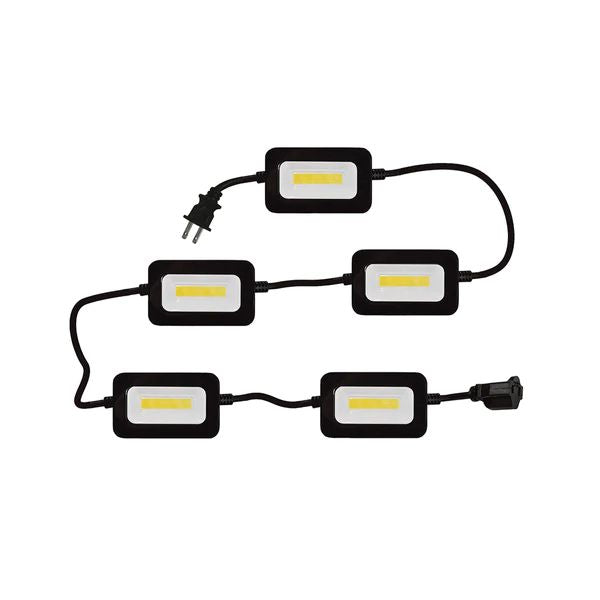 GT-421 ,2-Pack Linkable 50 ft. 50-Watt 5-Light Head White Strip Light Fixture