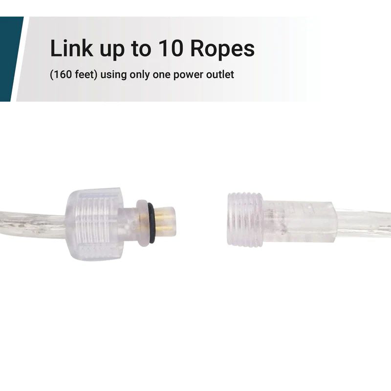 16 ft. 22-Watt Equivalent 250 Plug-In Lumen Integrated LED Fluorescent RGB color lamp Fixture Wall Rope light (6-Pack)