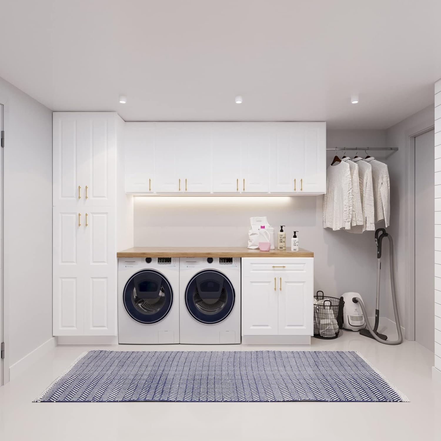 24"D Birch Solid Wood x 18"W x 34.5"H 2 Drawer Base Kitchen Cabinet 18" Wide 2DB18