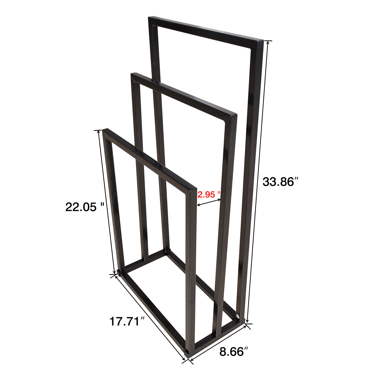 Metal Freestanding Towel Rack 3 Tiers Hand Towel Holder Organizer for Bathroom Accessories