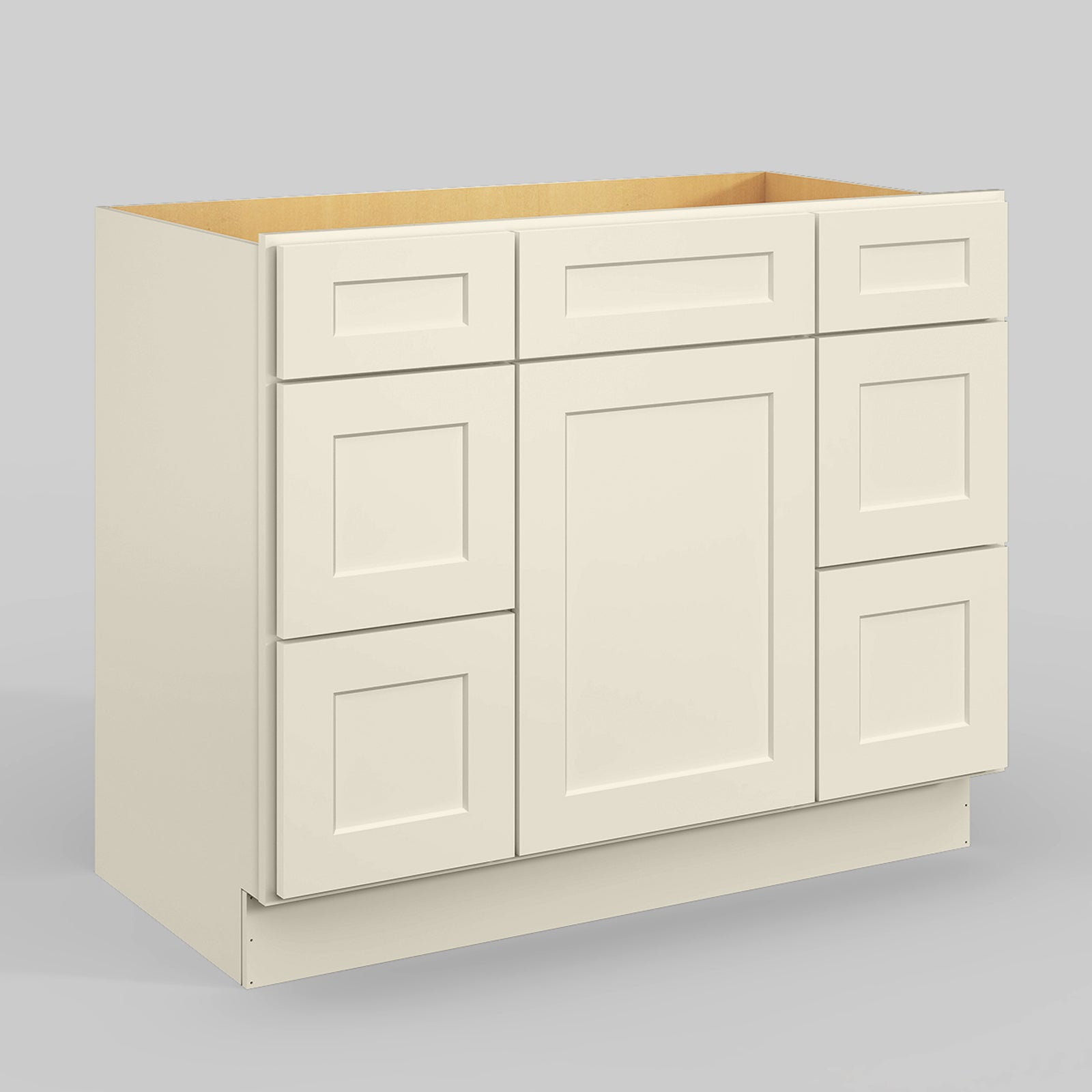 V Series Six Drawer Bathroom Vanity Base Cabinet, Kitchen Cabinet