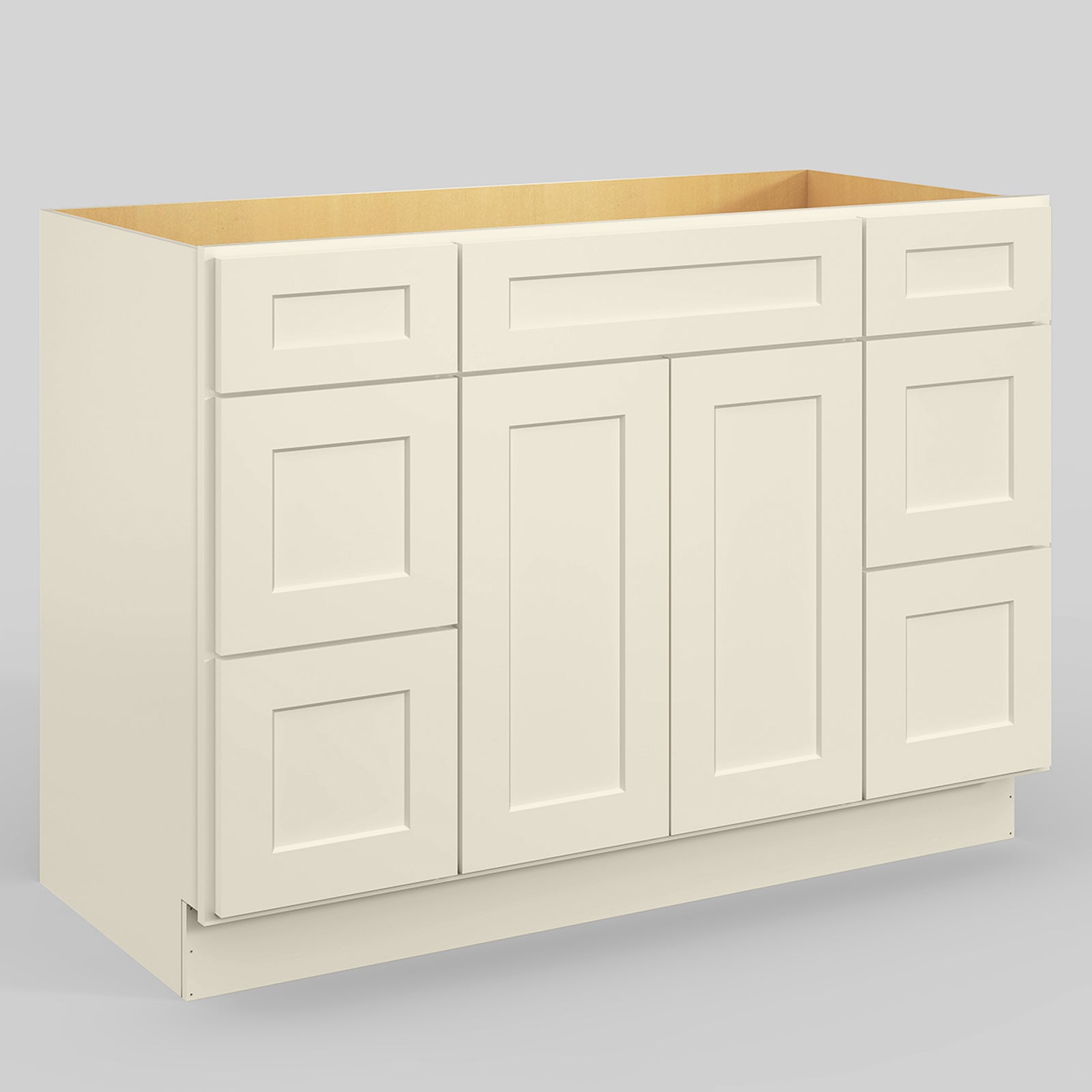 V Series Six Drawer Bathroom Vanity Base Cabinet, Kitchen Cabinet