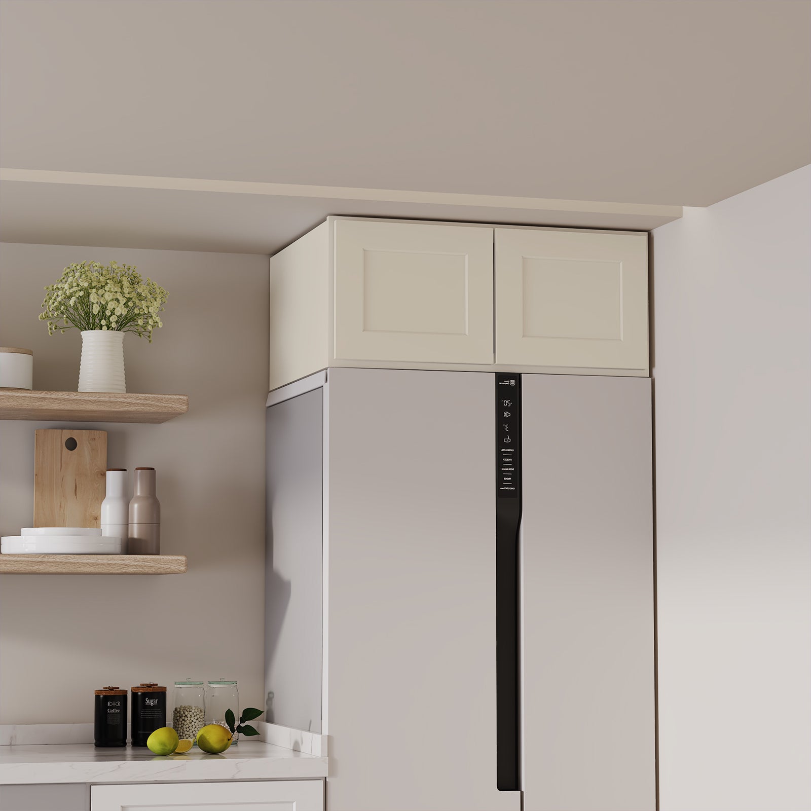 W6 Series Plywood Ready to Assemble Kitchen Wall Cabinets with 2 Doors-4