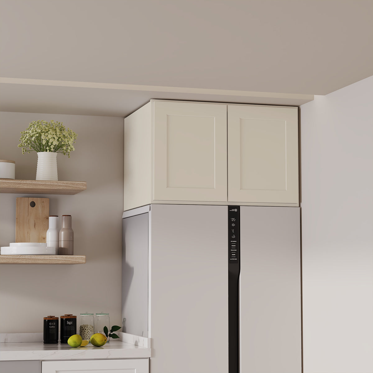 W6 Series Plywood Ready to Assemble Kitchen Wall Cabinets with 2 Doors-4