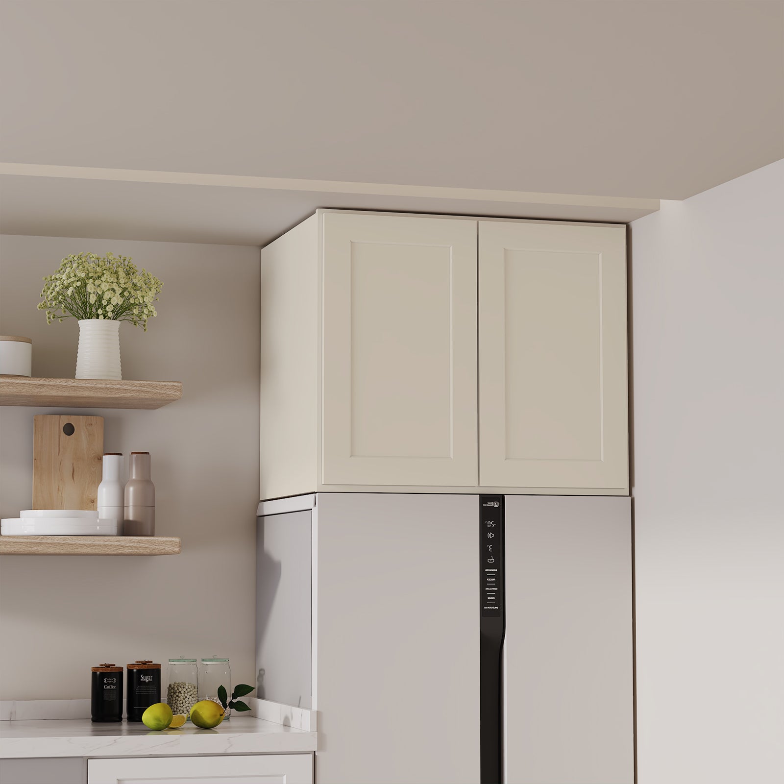 W6 Series Plywood Ready to Assemble Kitchen Wall Cabinets with 2 Doors-4
