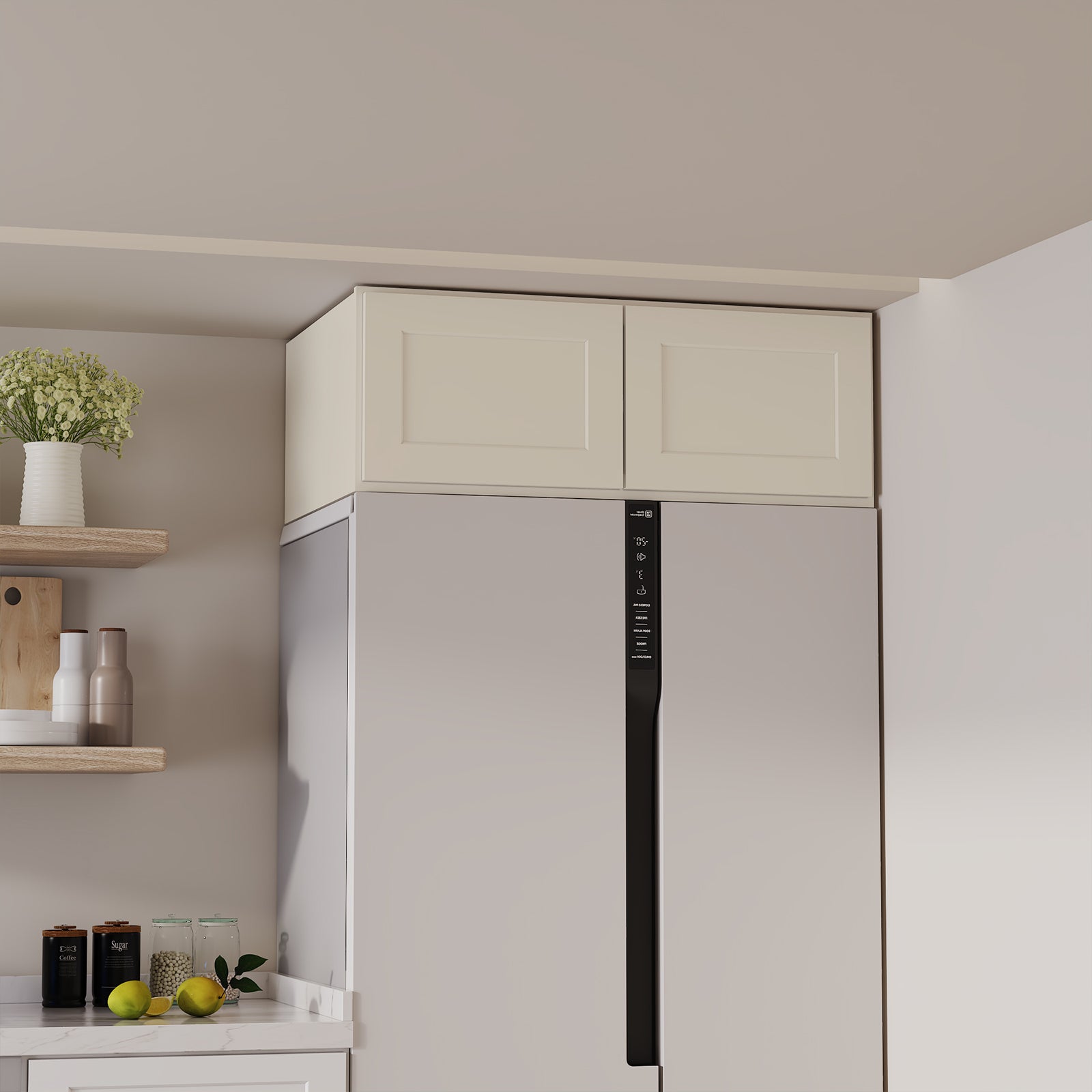 W6 Series Plywood Ready to Assemble Kitchen Wall Cabinets with 2 Doors-4