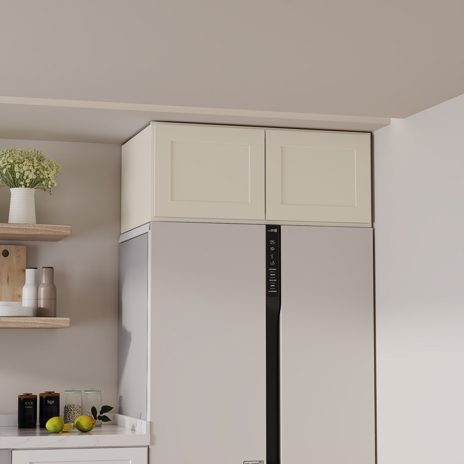 W6 Series Plywood Ready to Assemble Kitchen Wall Cabinets with 2 Doors-4