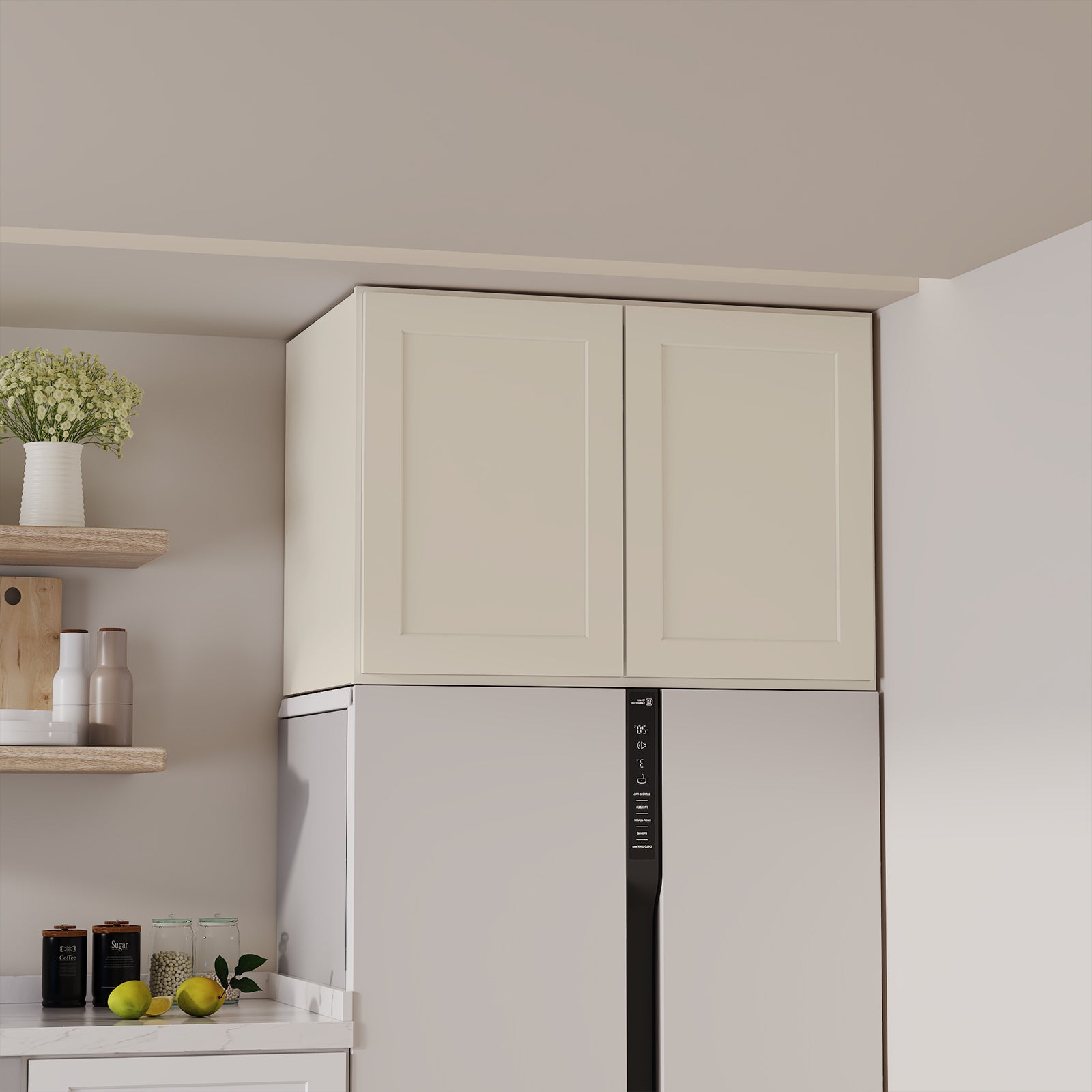 W6 Series Plywood Ready to Assemble Kitchen Wall Cabinets with 2 Doors-4