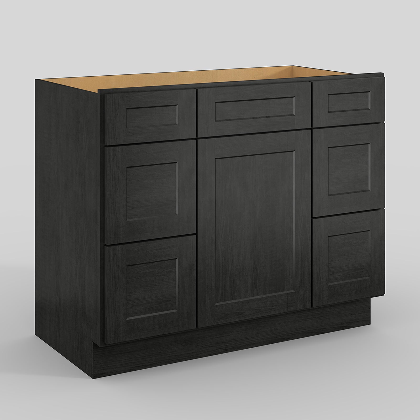 V Series Six Drawer Bathroom Vanity Base Cabinet, Kitchen Cabinet