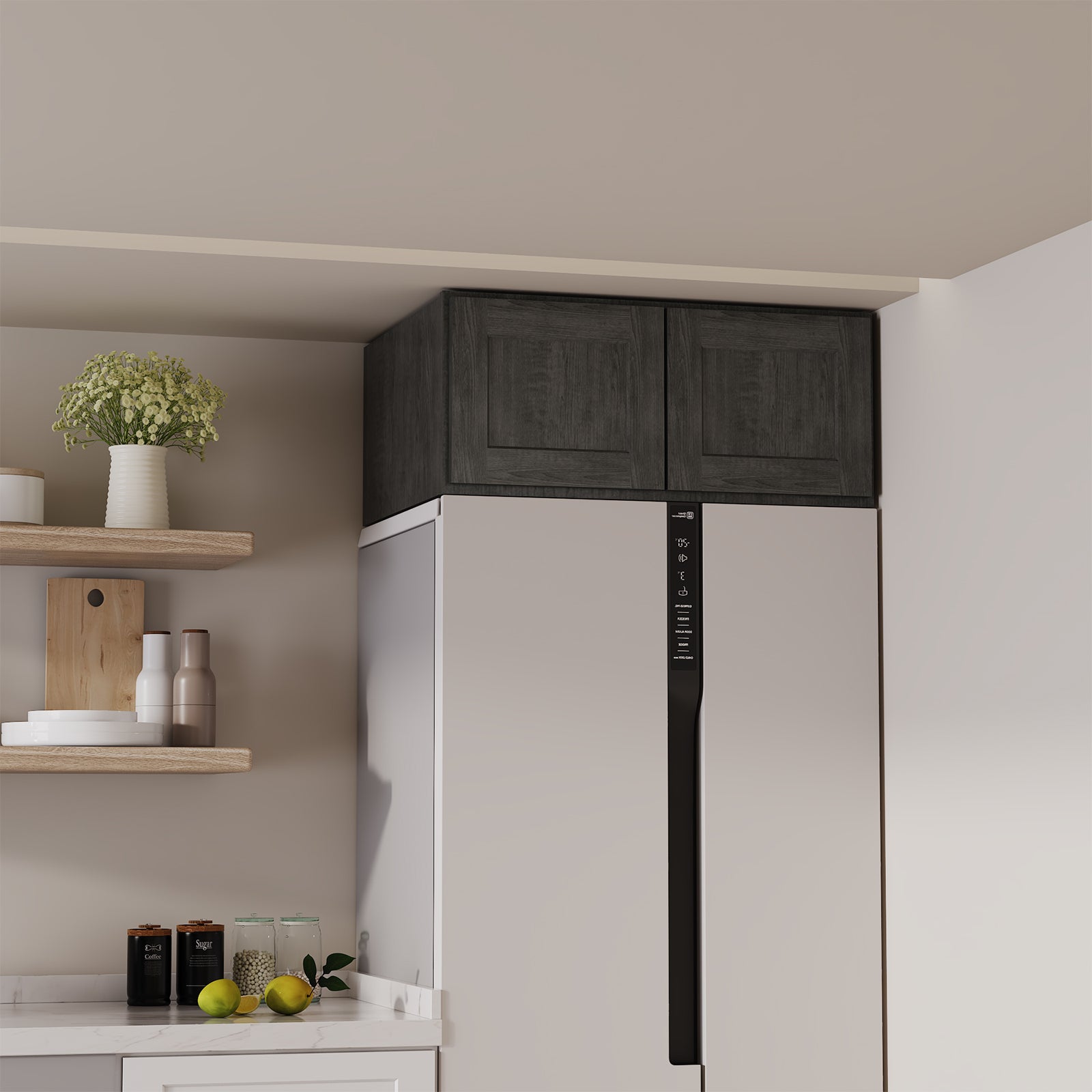 W6 Series Plywood Ready to Assemble Kitchen Wall Cabinets with 2 Doors-5