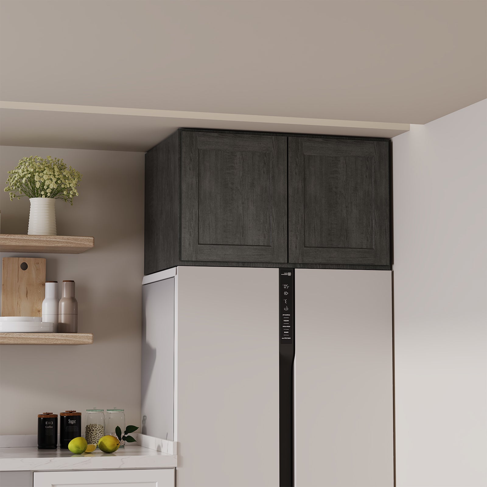 W6 Series Plywood Ready to Assemble Kitchen Wall Cabinets with 2 Doors-5